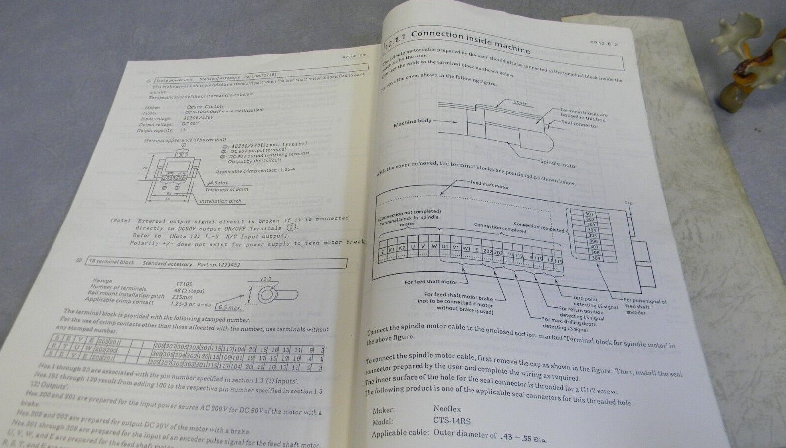 Sugino Selfeeder Mechatric MSBP Manual No. US9431