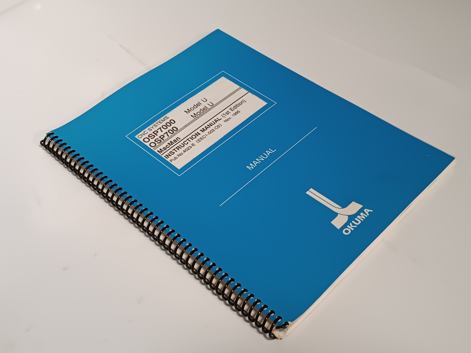 Okuma OSP7000 OSP700 Model U Mac Man Maintenance Manual 1st Edition 4023-E