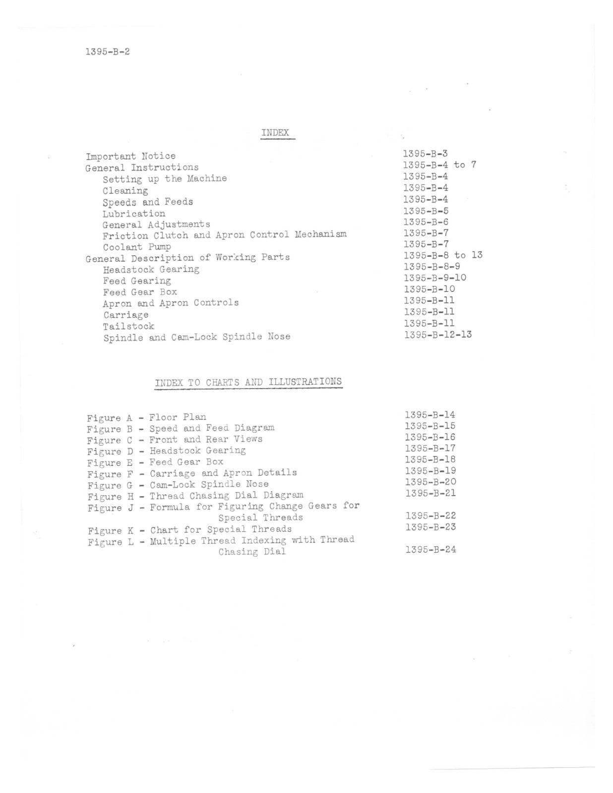 M1395-1 LATHE Operator’s Instruction Manual Fits Pratt & Whitney 12″ Model B