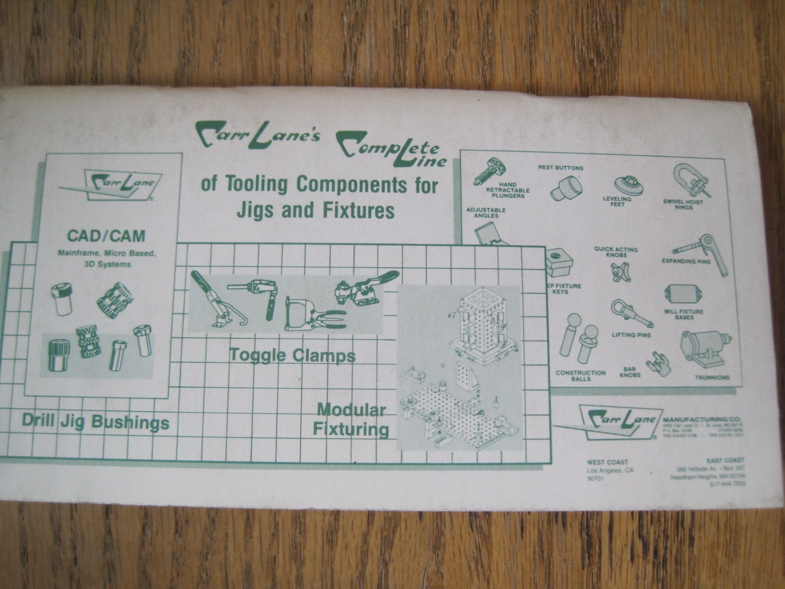 Carr Lane Handy Multipliers & Trigonometry Tables for Engineers Booklet 1989