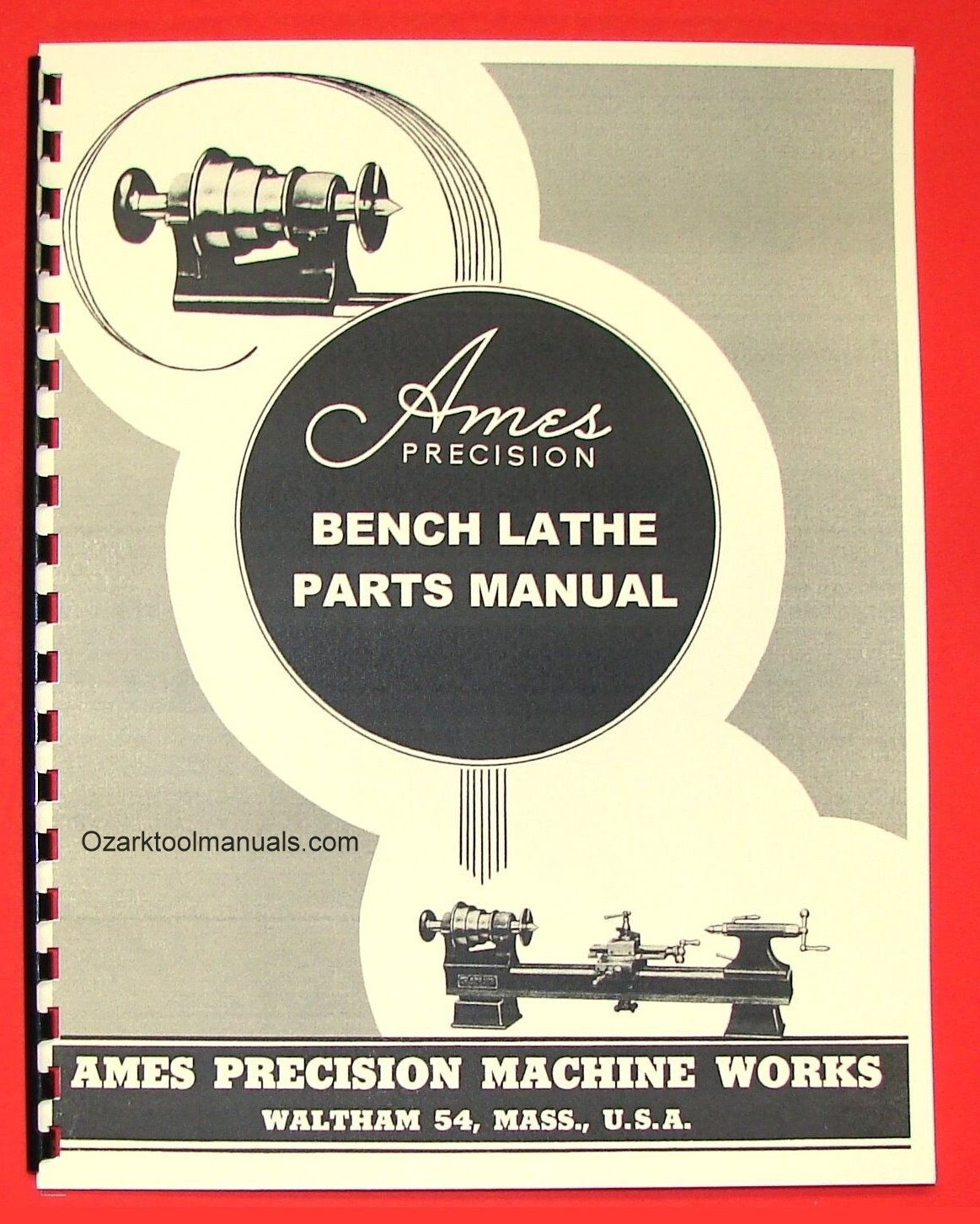 AMES A-200 A-1700 A-2300 Open Head Bench Metal Lathe Parts Manual 0013