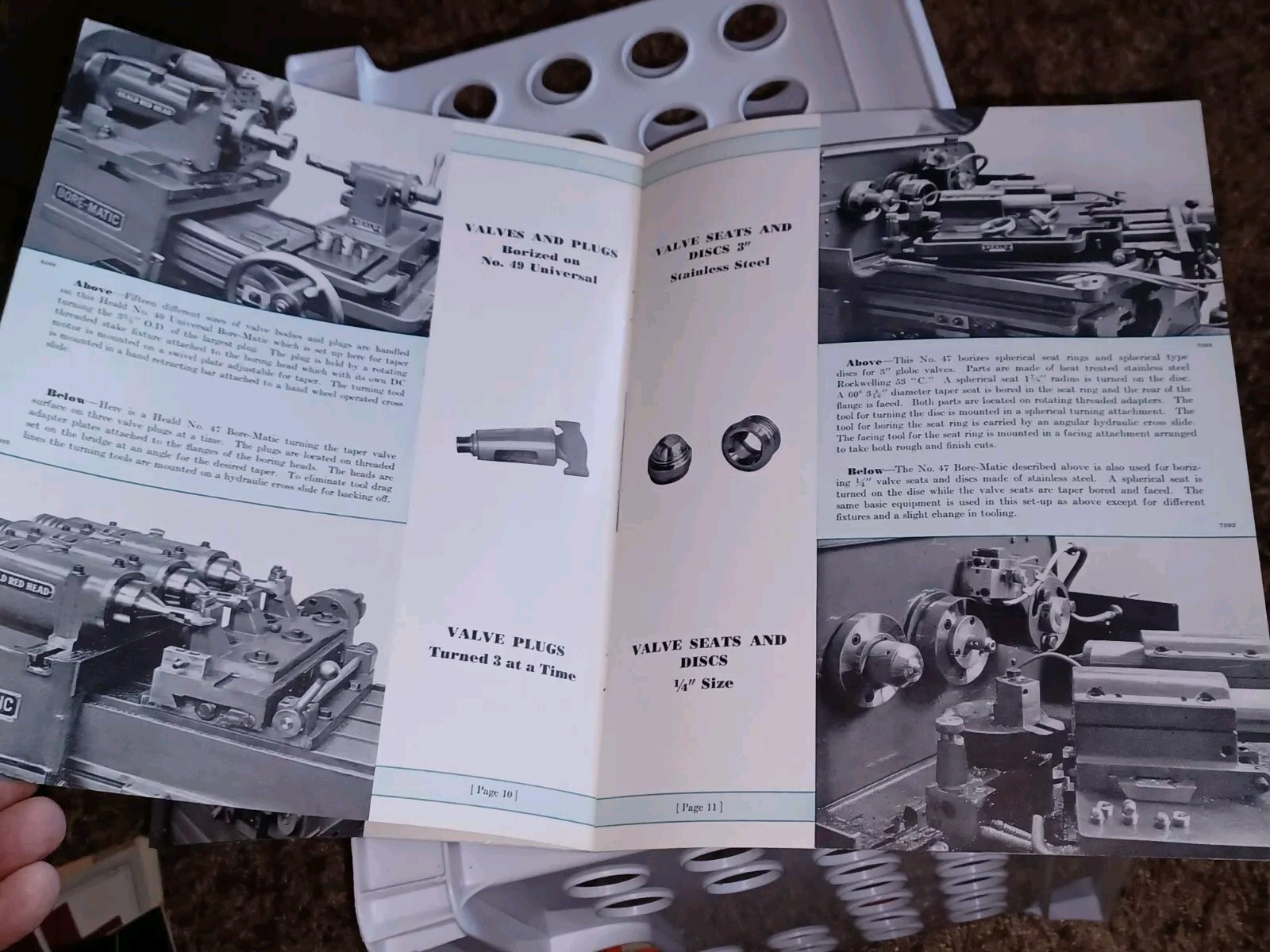 HEALD MACHINE COMPANY Sales Catalog BORE MATICS VALES PLUGS Bored faced Turned