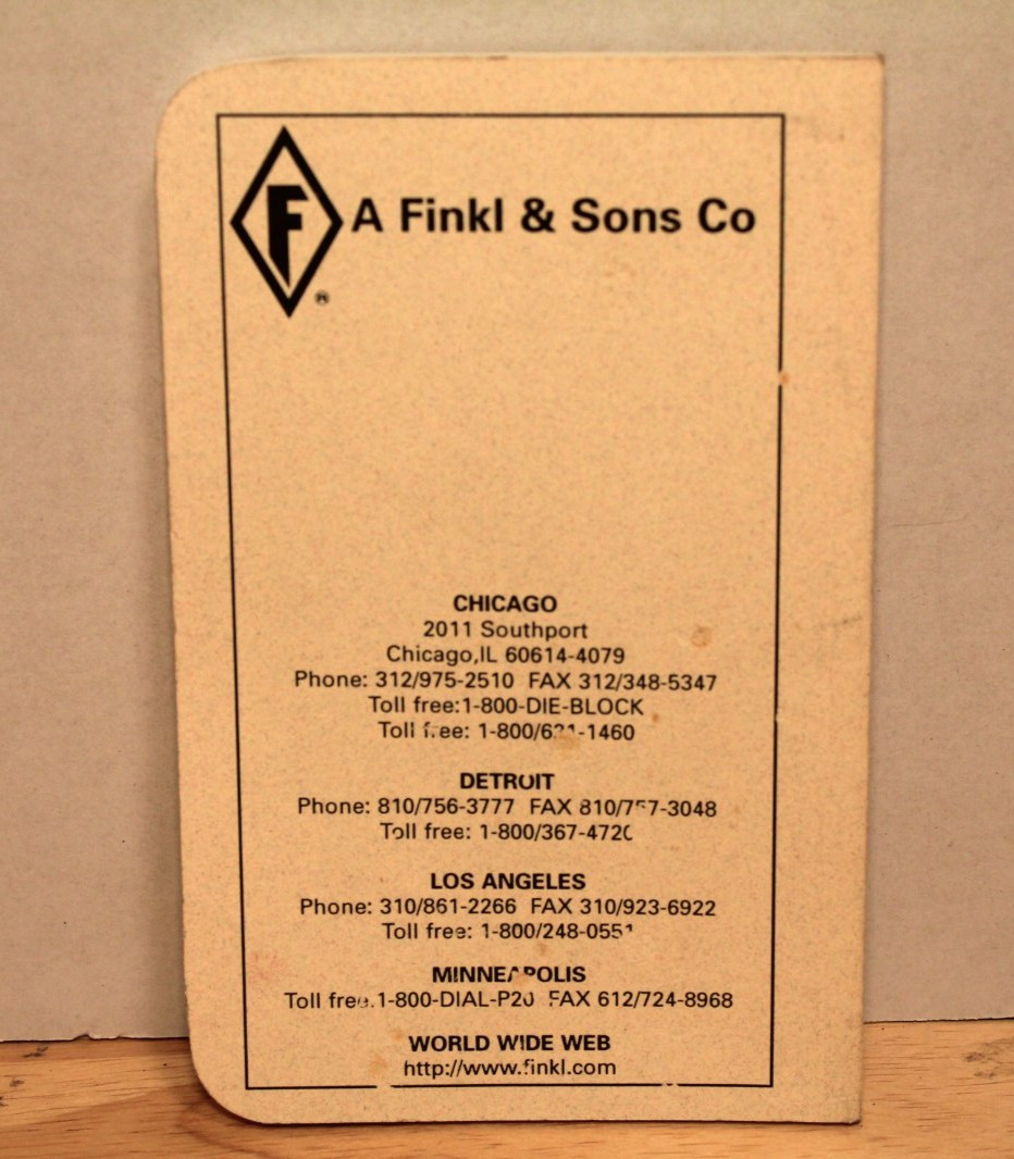A Finkl & Sons Co. Finkl Die Casting Handbook 1996