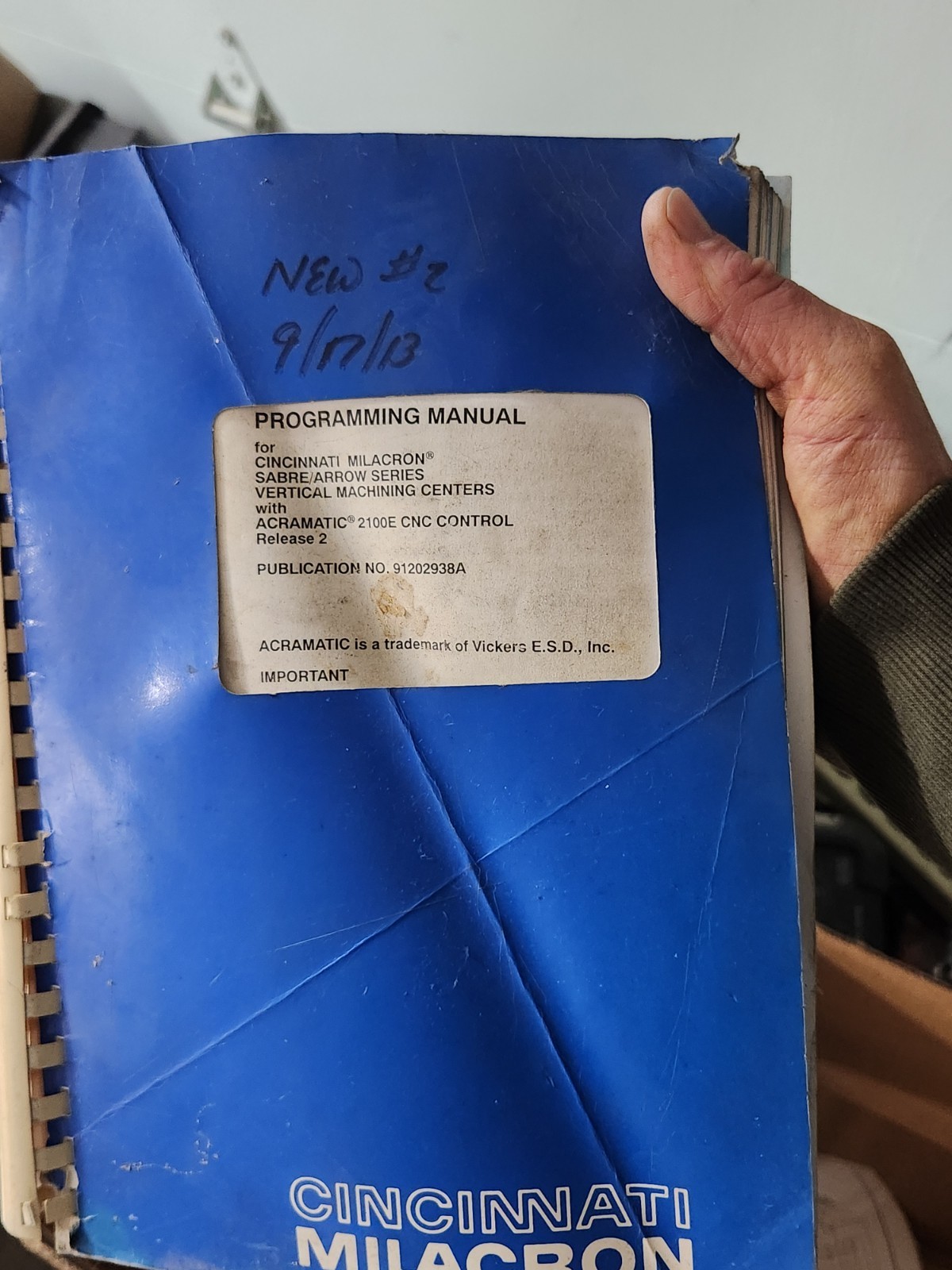Original Cincinnati Milacron Electronic Tool Gage Service And Operating Manual
