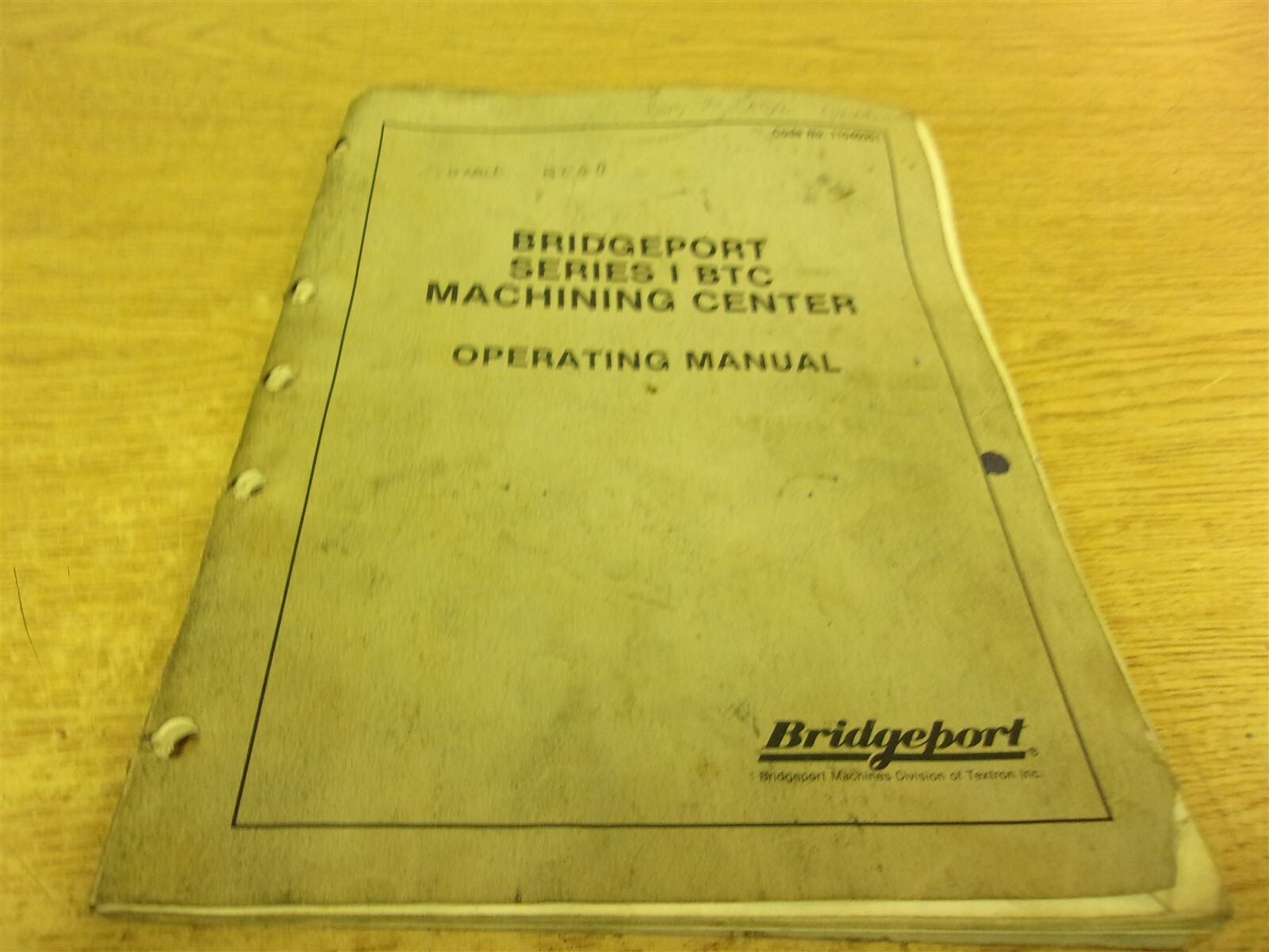 Bridgeport Series 1 Machining Center Operating Manual 11040351 *FREE SHIPPING*