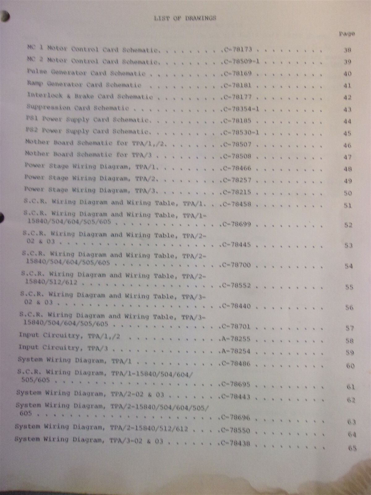 Inland Motor Service Installation Manual Multi-Axis 3 Servo TPA/1/2/3 M7801
