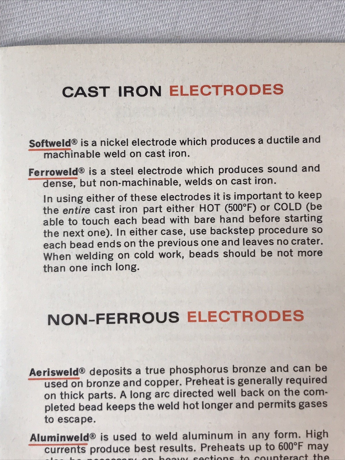 Lincoln Electric Co. Welding Weldor’s Guide October 1963 Booklet Catalog