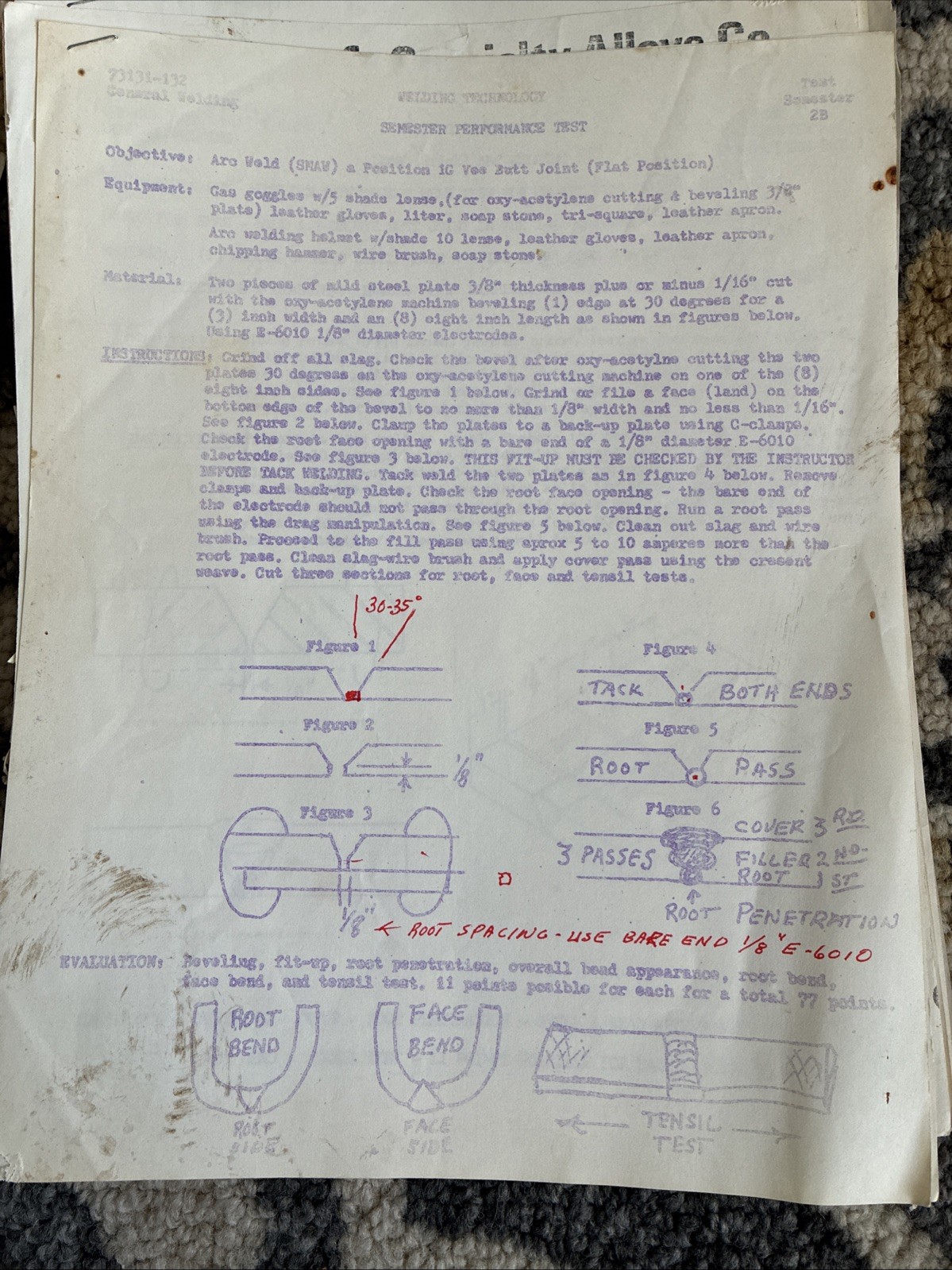 Vintage Welding & Mechanical Drawing Coursework 1979–80 | Trade School Archive