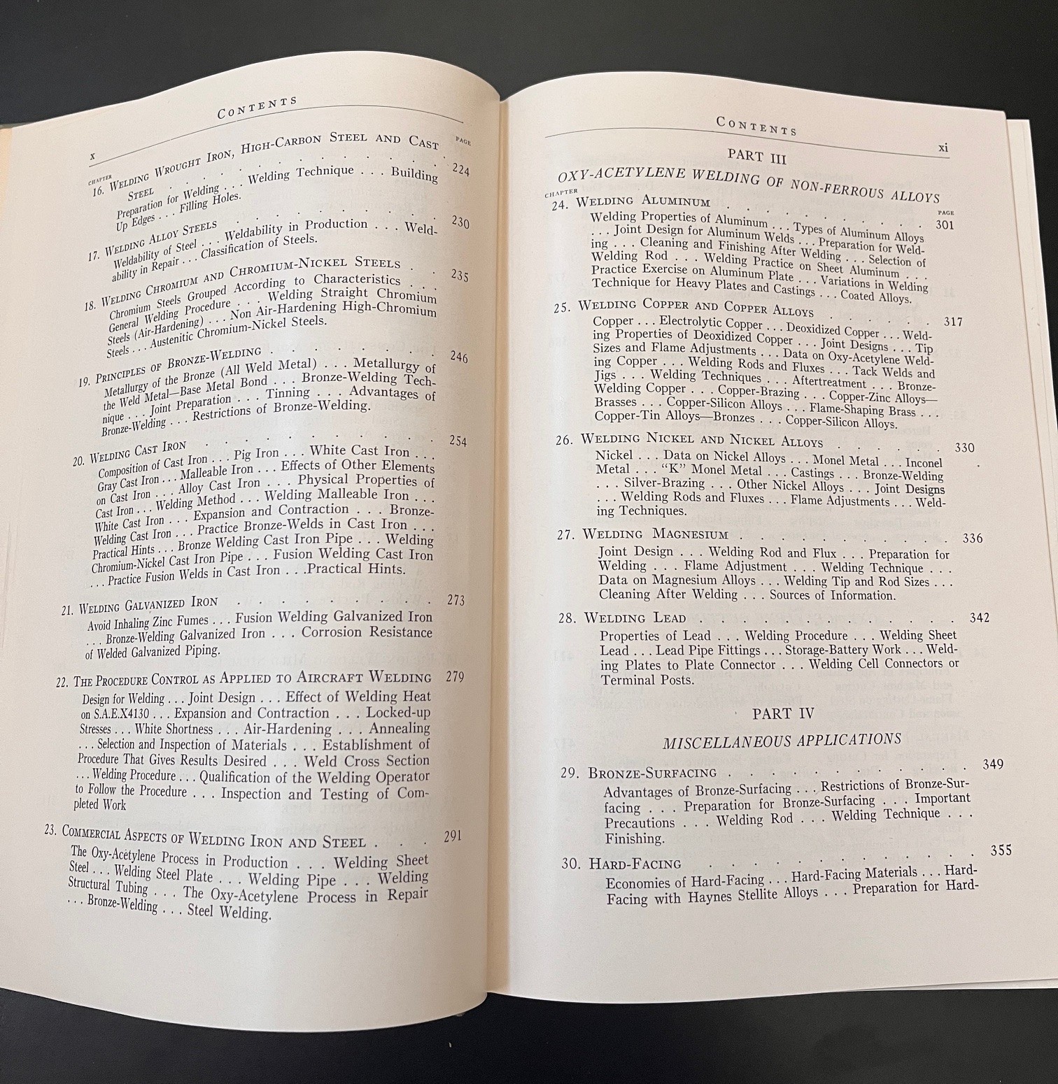Oxy-Acetylene Handbook Manual Welding Cutting Procedures Hardcover 1943 NICE