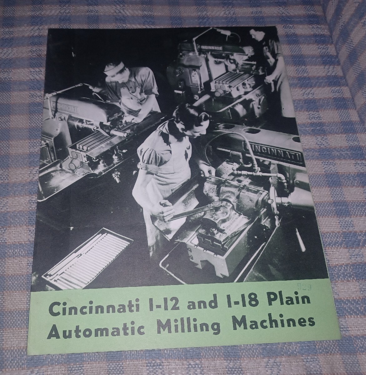 1938 Cincinnati No 1-12 18 Automatic Milling Machine Sales Book Catalog M-848