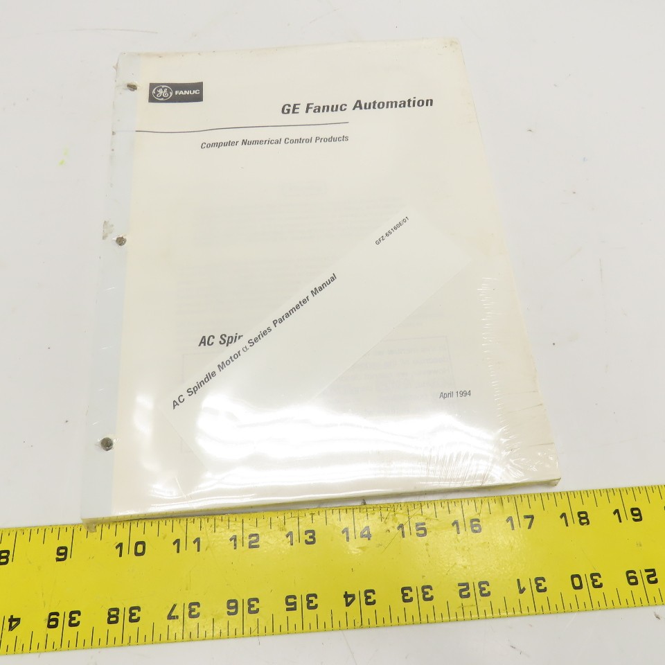 GE Fanuc GFZ-65160E/01 CNC Servo AC Spindle Motor a Series Parameter Manual