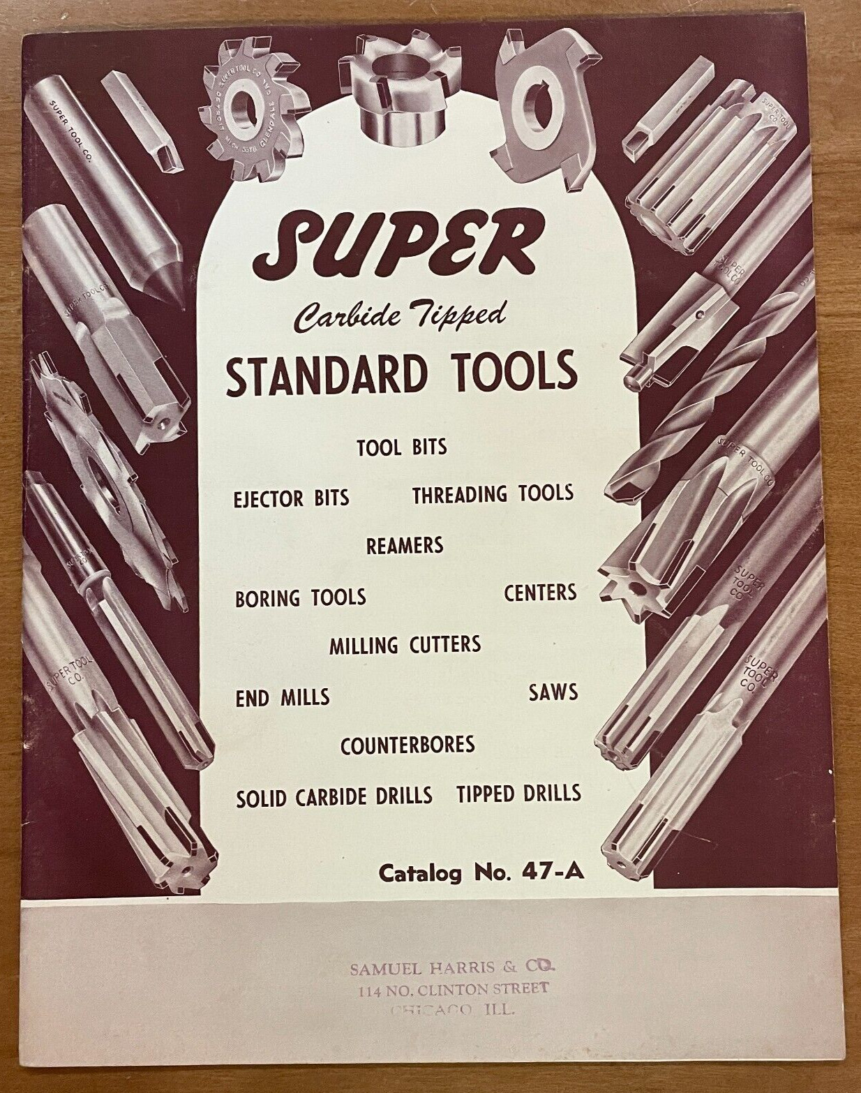 1947 Super Tool Company Catalog Carbide Tipped Standard Tools 39pg No 47-A
