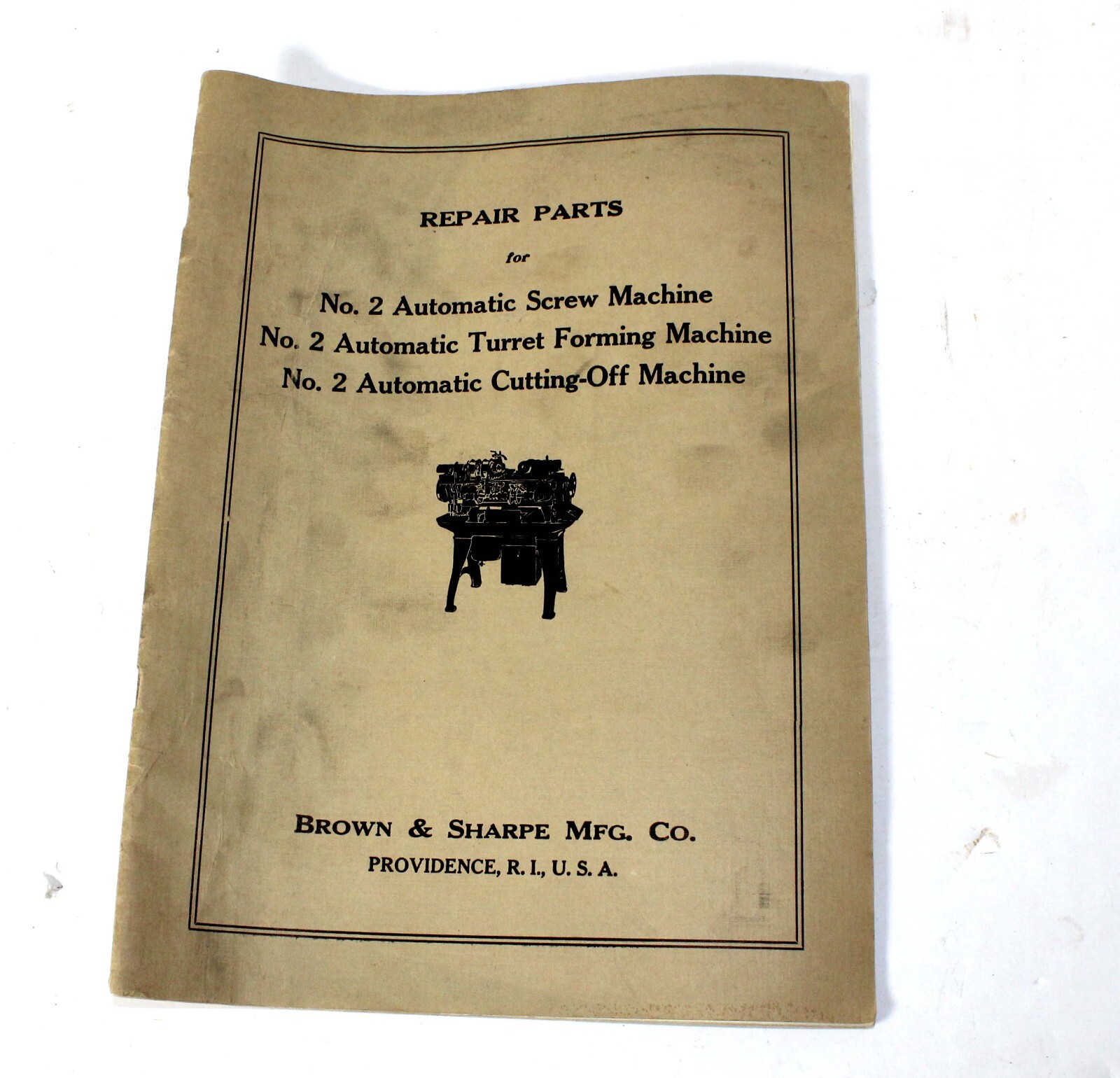 BROWN & SHARP REPAIR PARTS FOR NO. 2 MACHINES