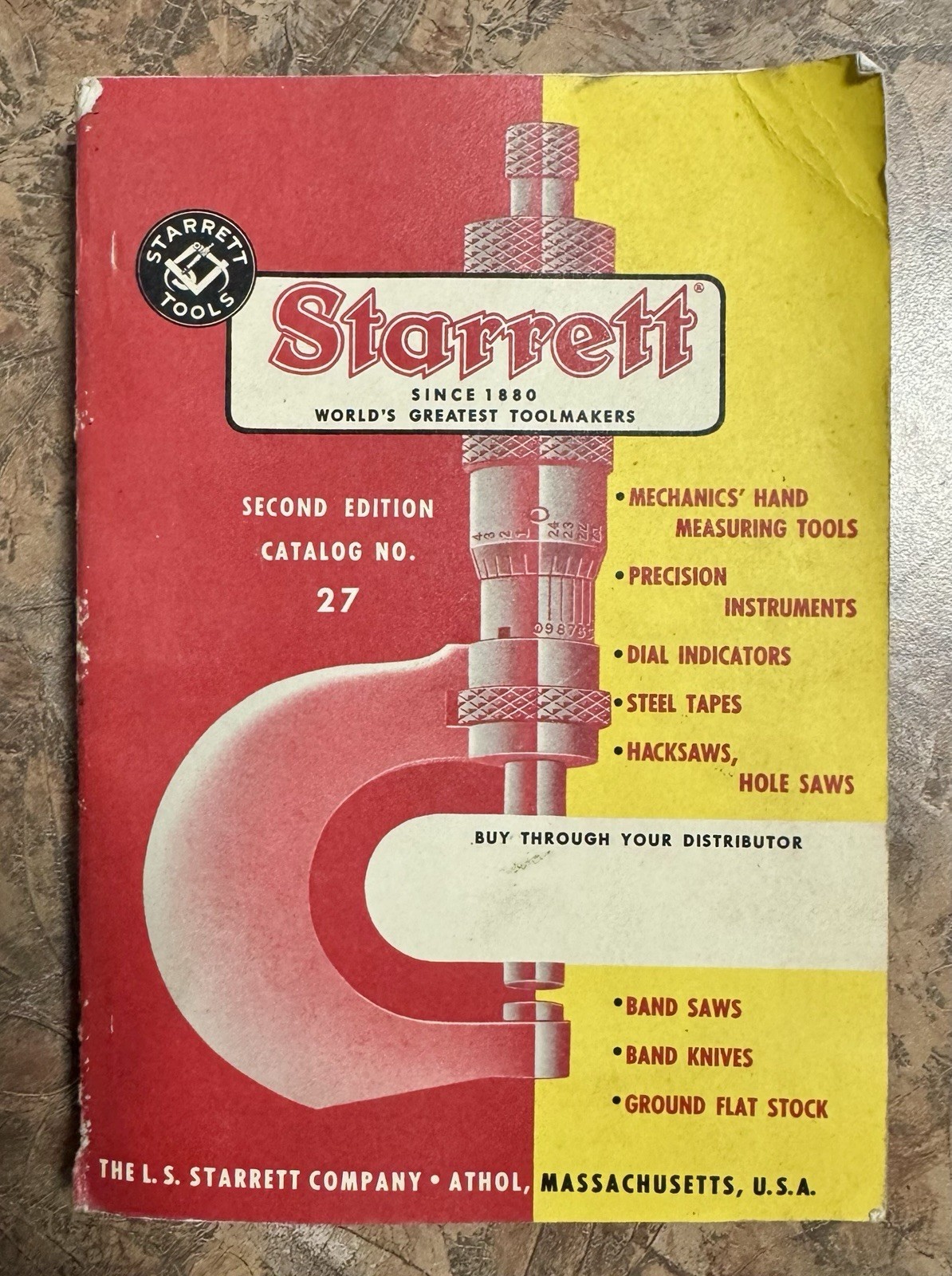 1957 Starrett Tools Catalog No. 27 Second Edition 462 Pages