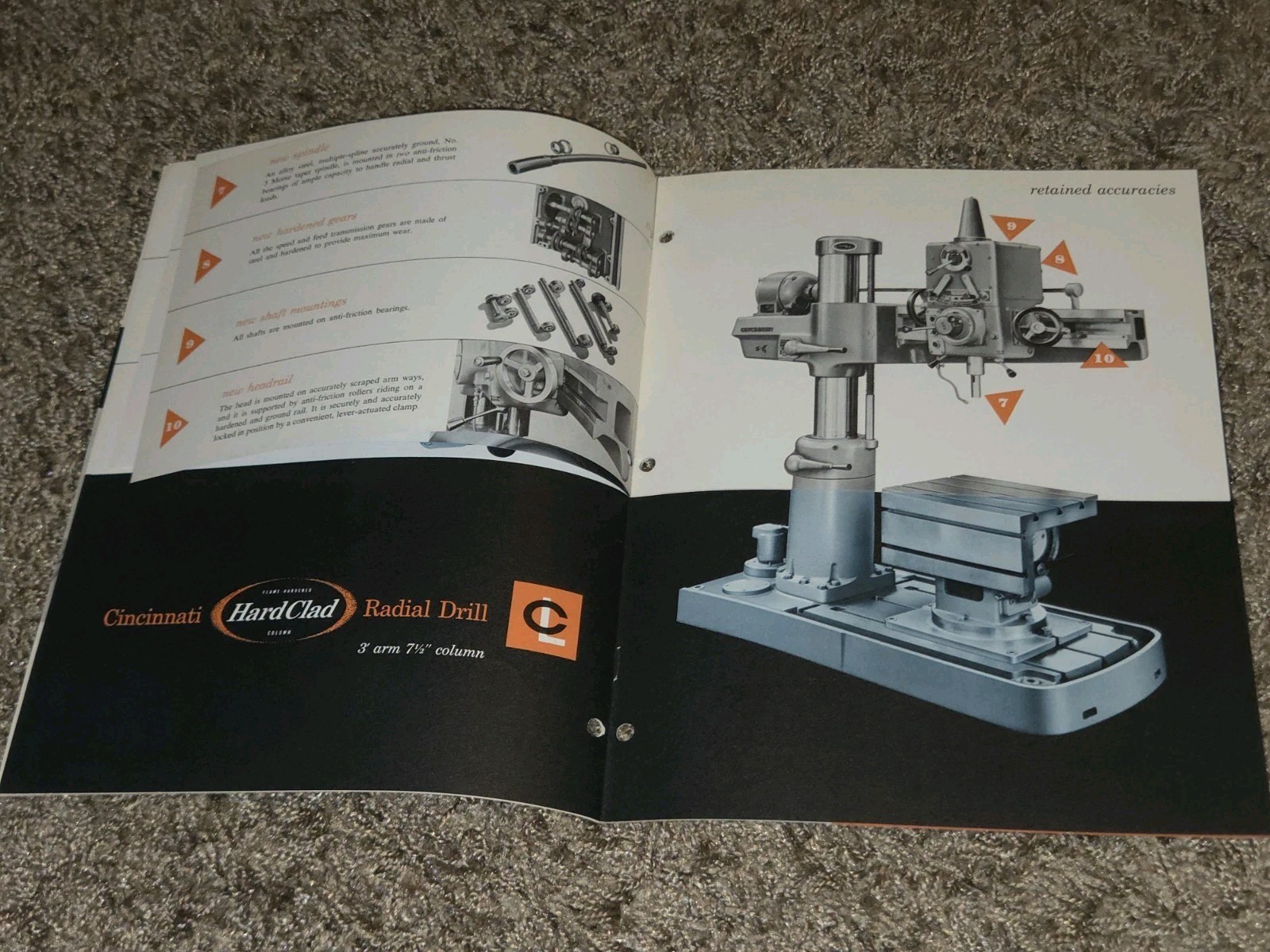 3″ & 7 1/2″ CINCINNATI LATHE AND TOOL COMPANY RADIAL DRILL CATALOG D-133-1 Book