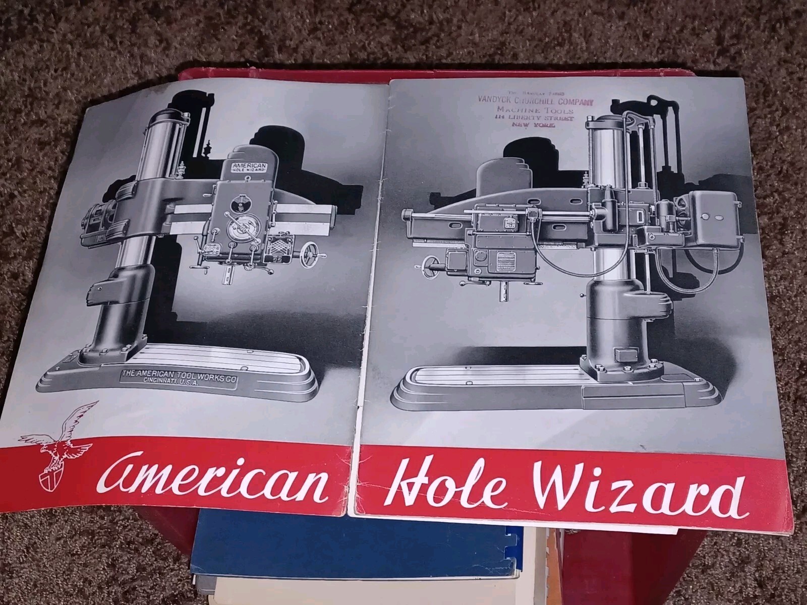 AMERICAN HOLE WIZARD Tool Works BULLETIN 335 Instruction Book LATHE RADIAL DRILL