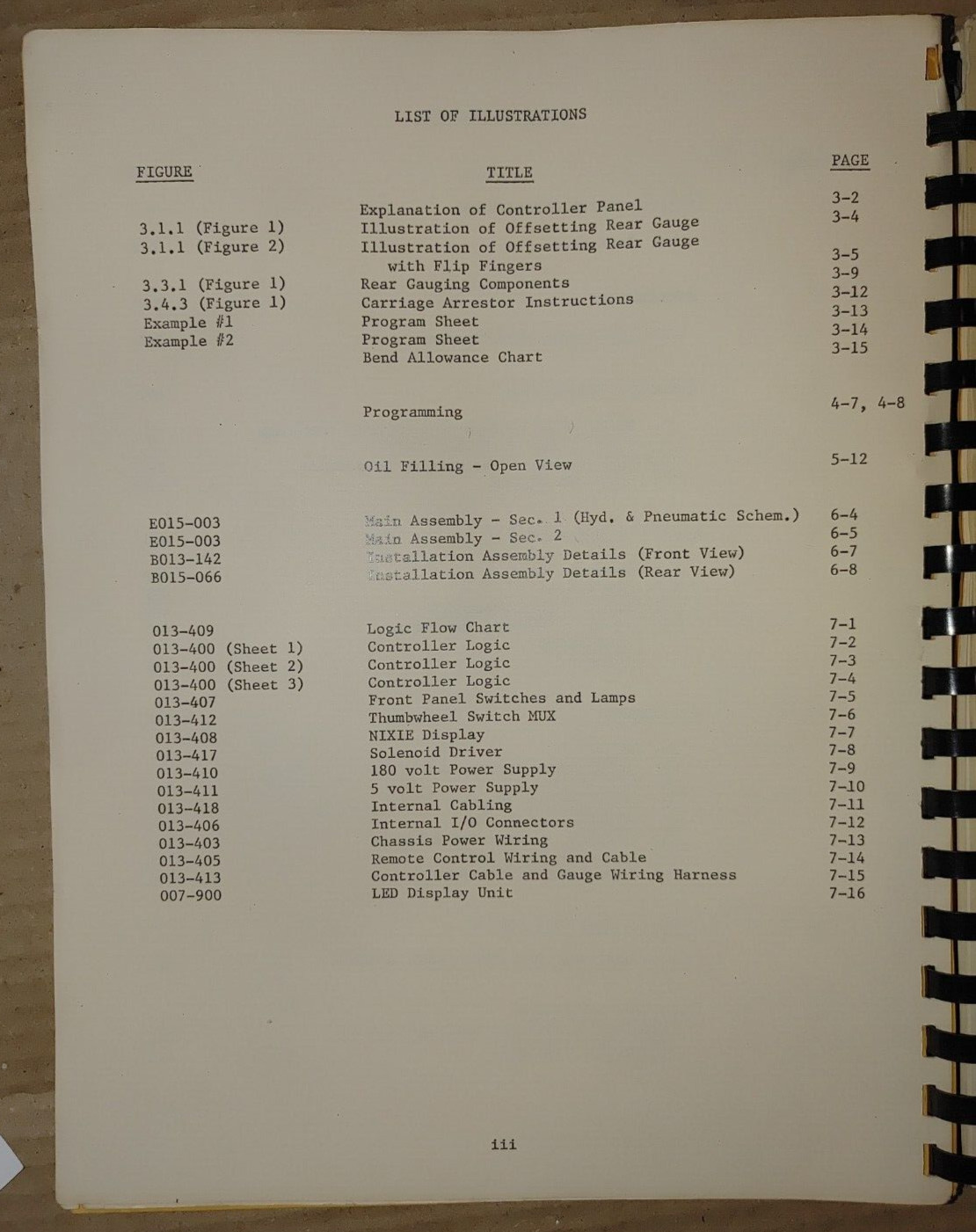 Hurco Autobend S3, Owners Manual 1973