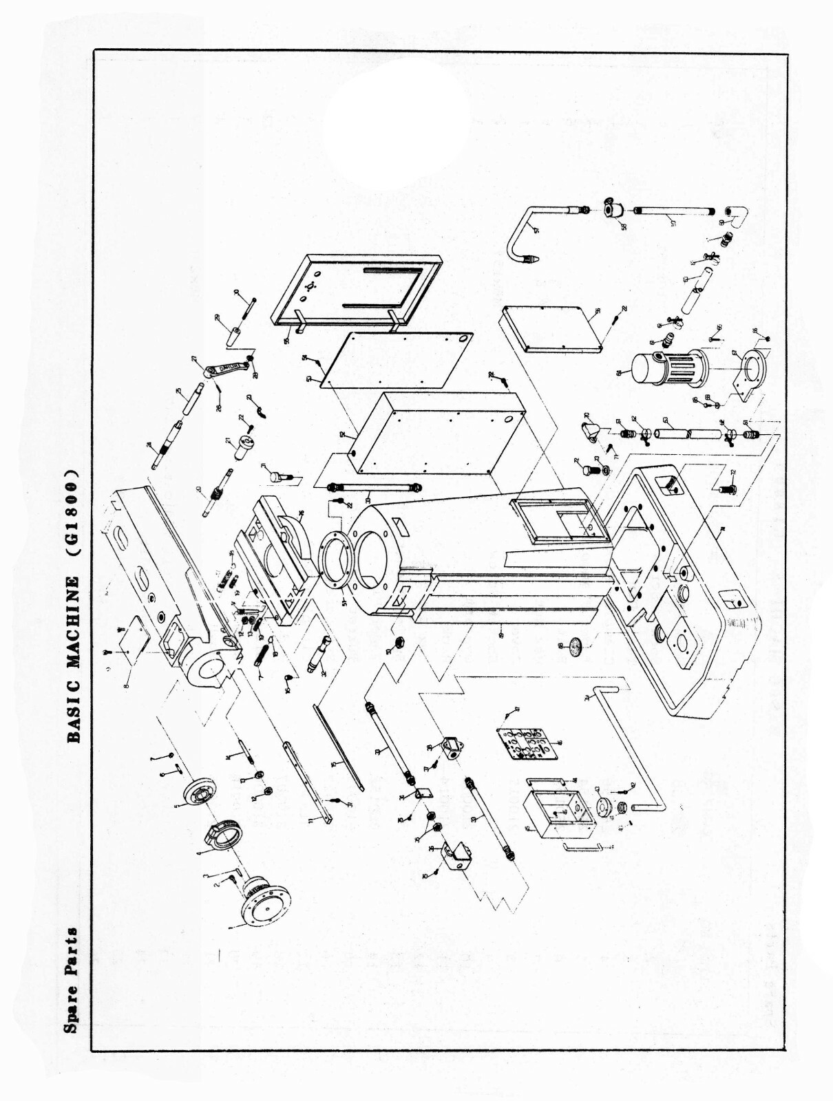 Jet HVM-2 Milling Machine Operators, Maintenance, & Parts List Manual #1722