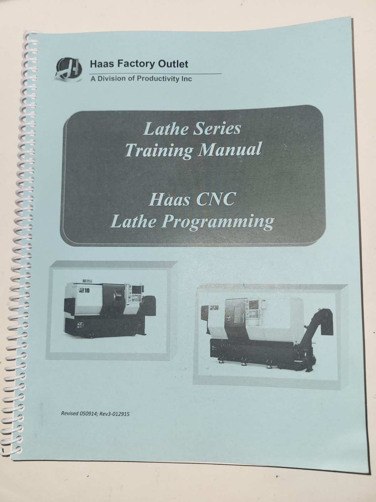 Haas CNC Lathe Series Training Manual Programming 2015