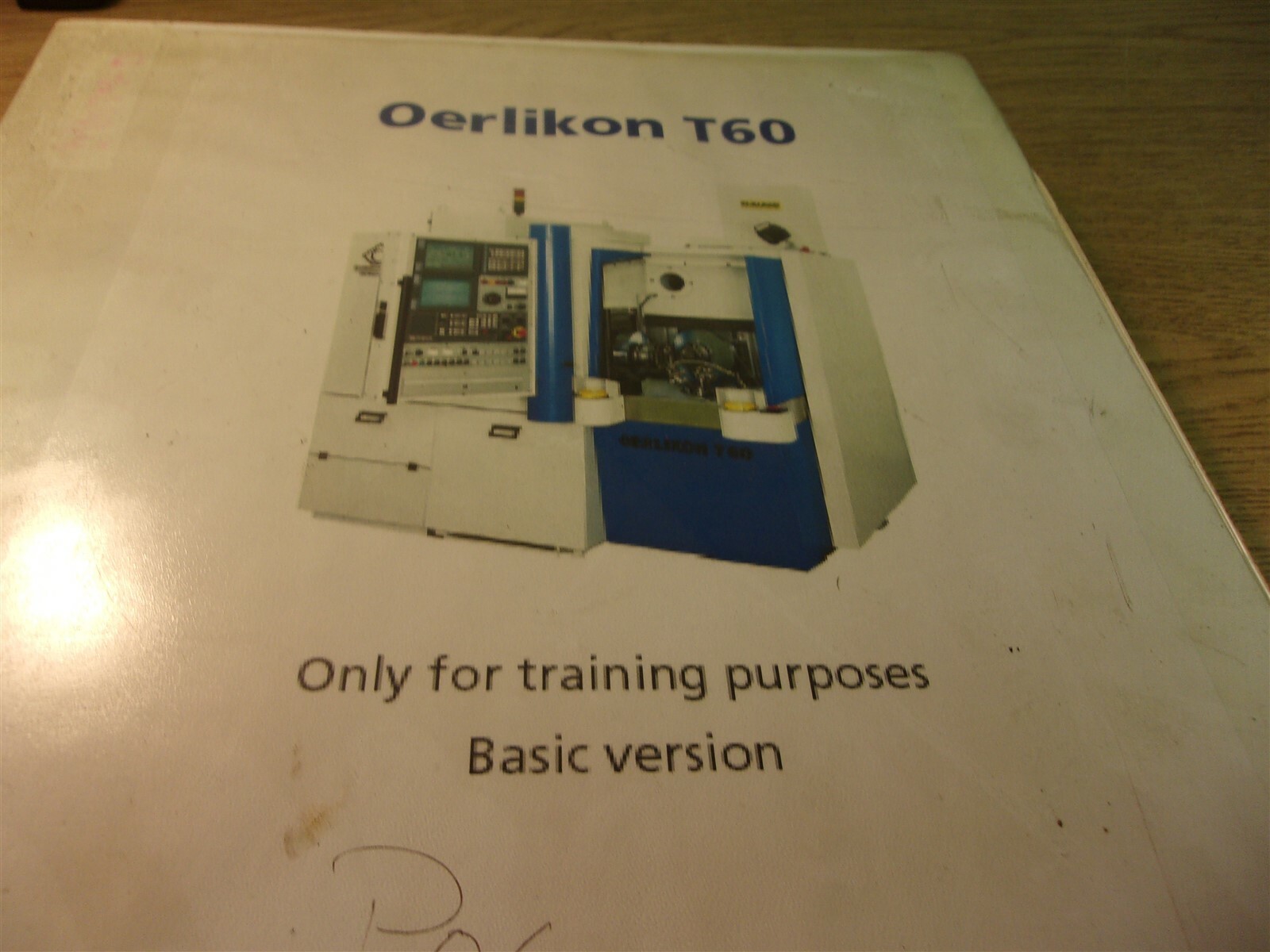 Oerlikon T60 Basic Version Training Instructions *FREE SHIPPING*