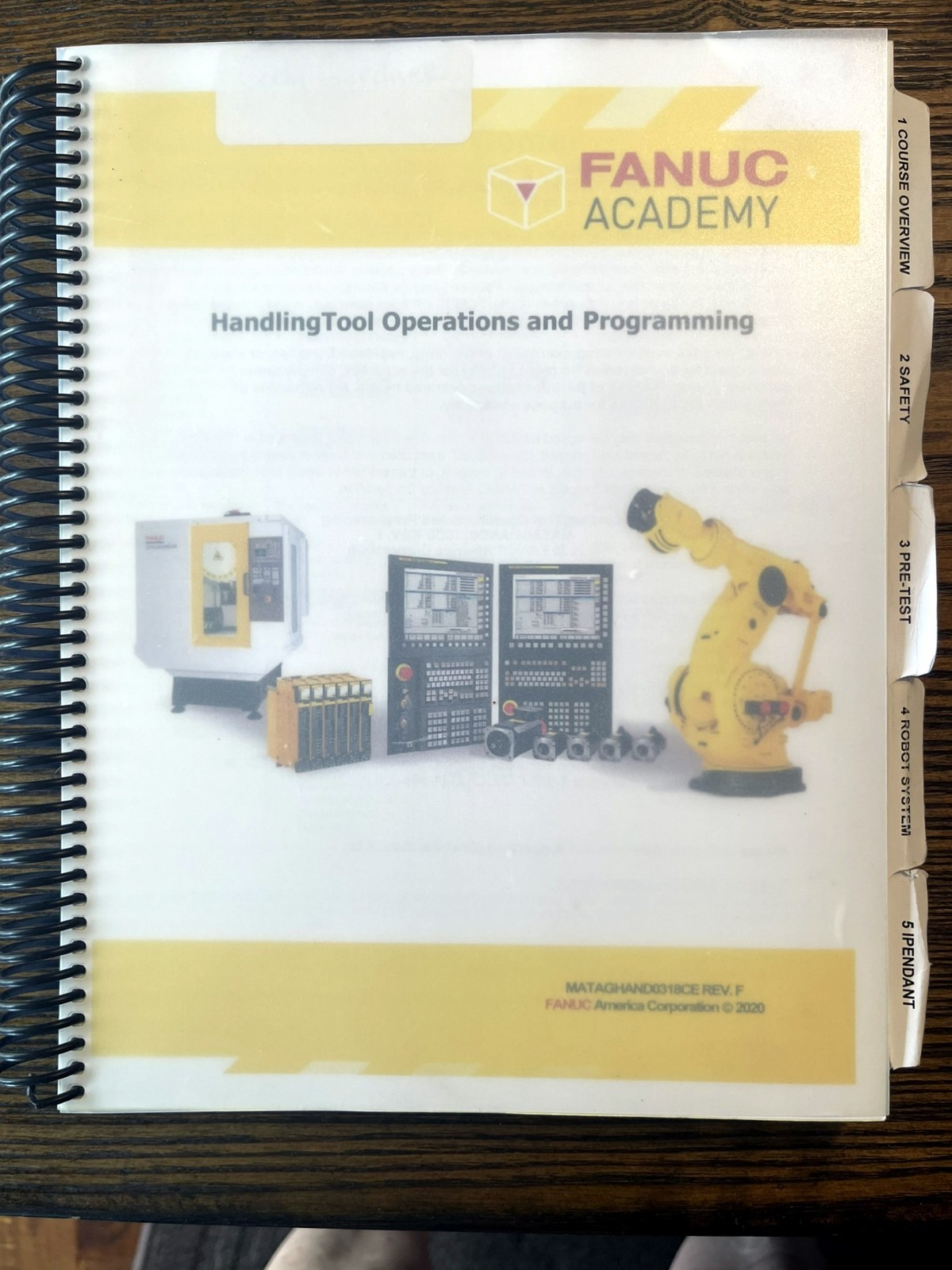 FANUC ACADEMY Handling Tool Operations and Programing Study / Manual 2020 :Good