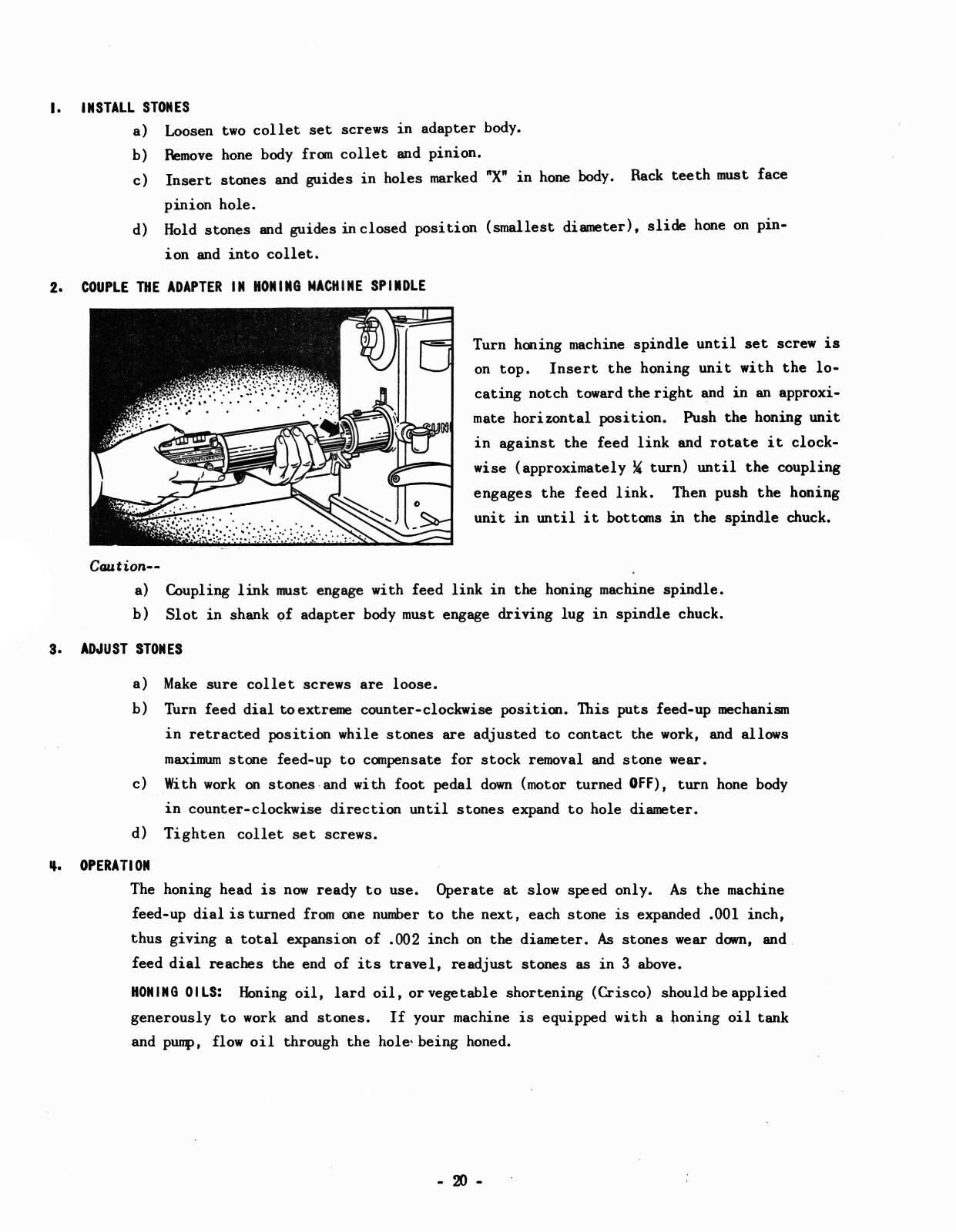 Sunnen MBB-1290D Precision Honing Machine Operating Instructions Manual #1671