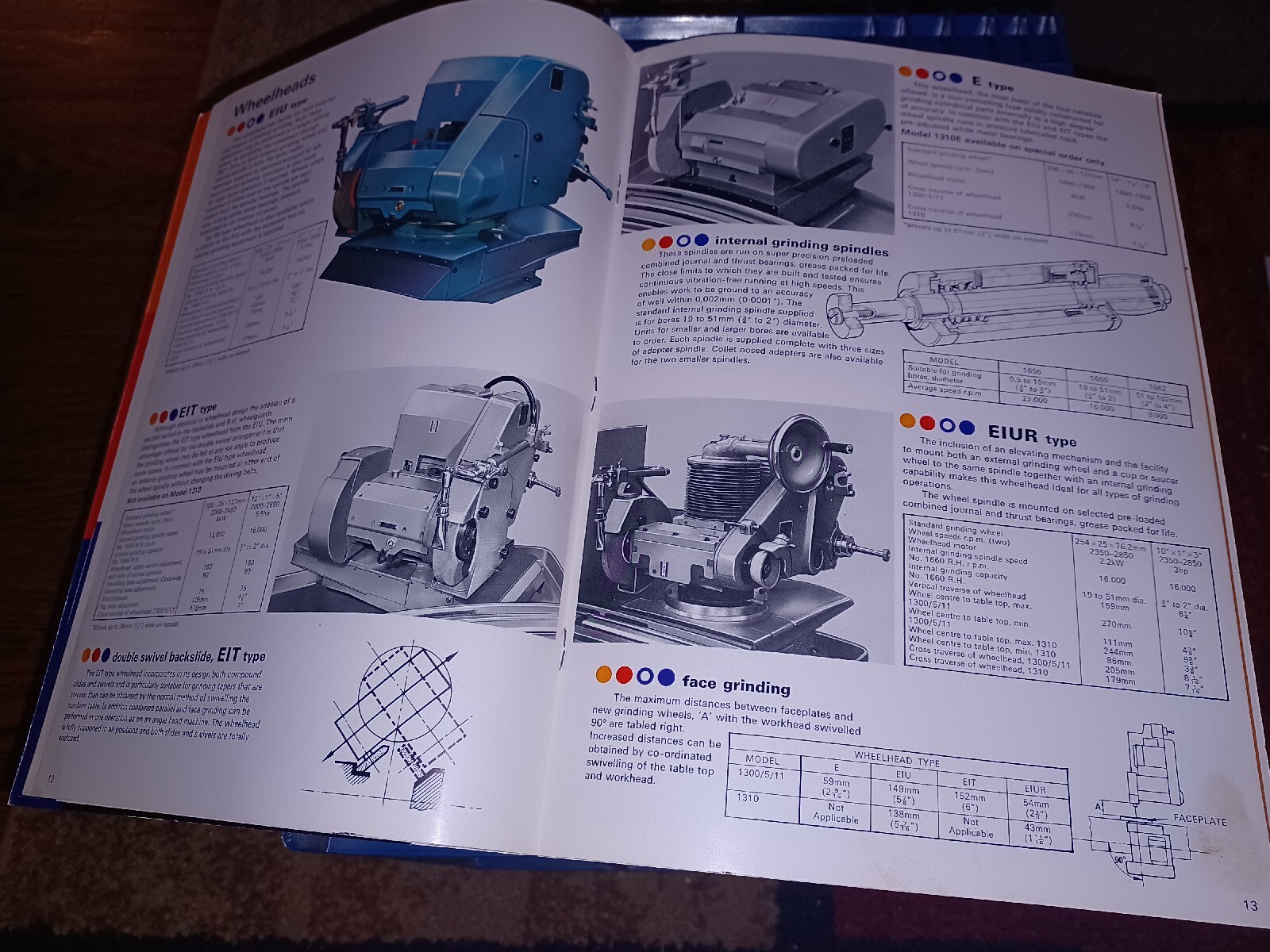 Jones-Shipman 1300 Series Precision Grinding Machines SALES CATALOG Book VTG OLD