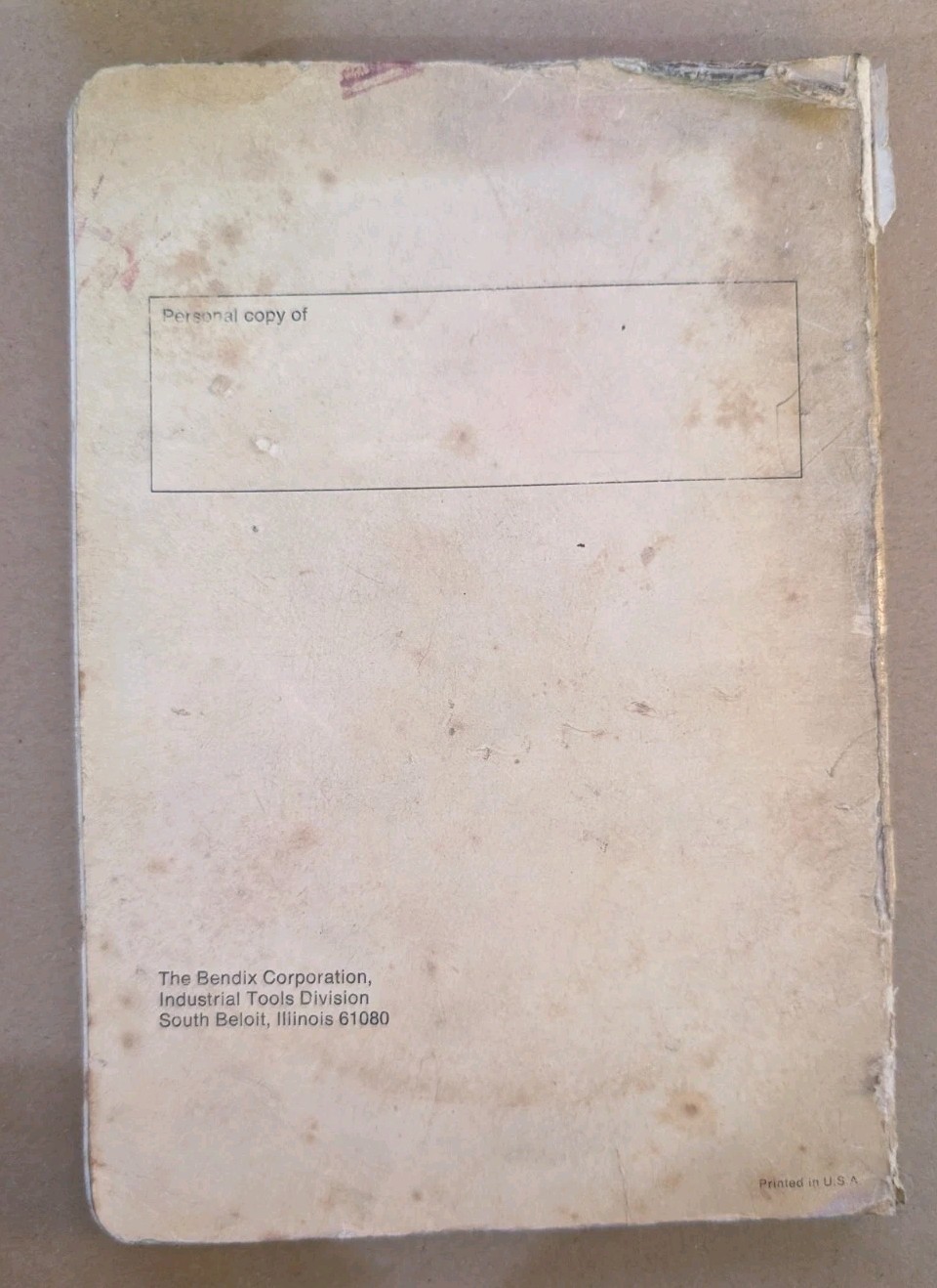 Vintage 1972 Bendix Cutting Tool Handbook Machinist Reference Manual