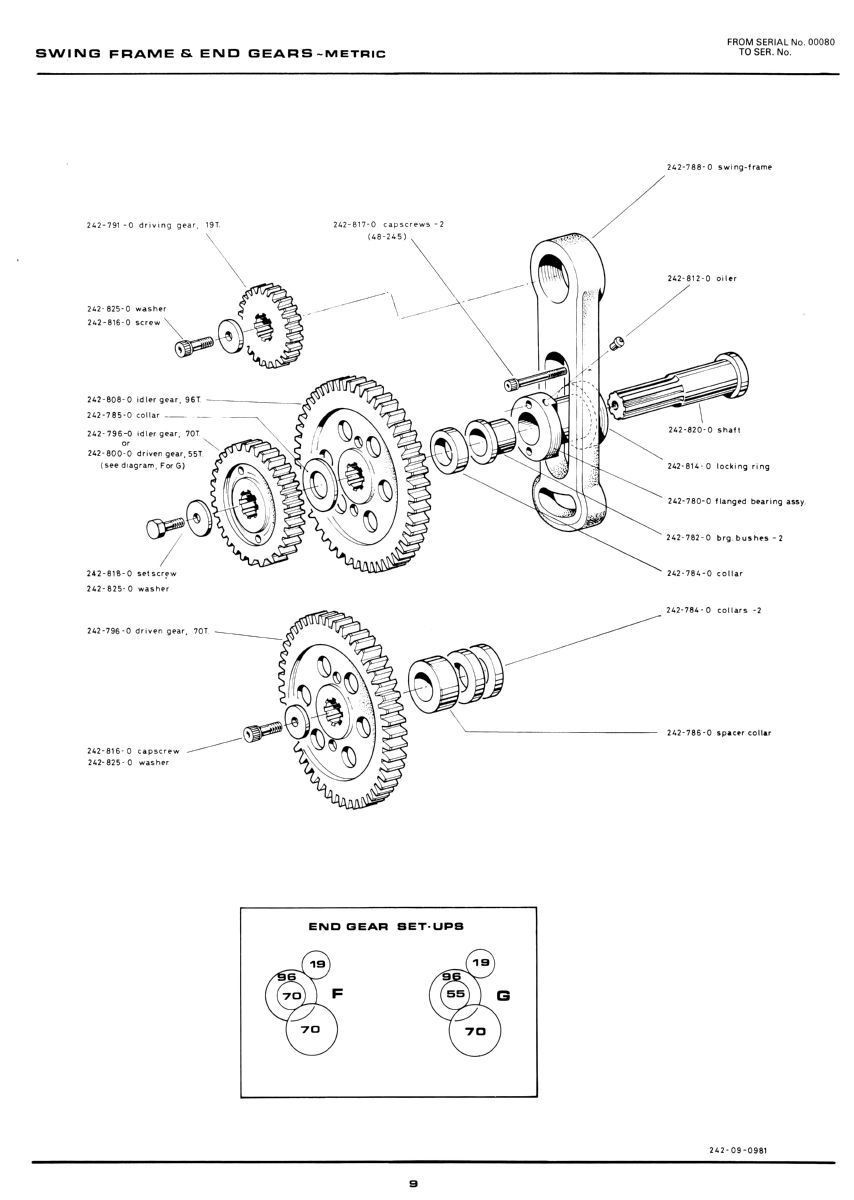 CLAUSING Colchester 25″ Metal Lathe Owners Instruction Service Part Manual 1614