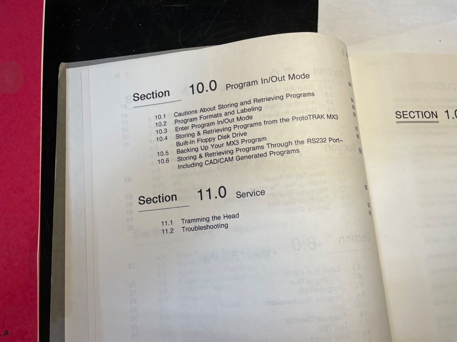 Prototrak Programming, Operating & Care Manual MX3 SWI VER 092193
