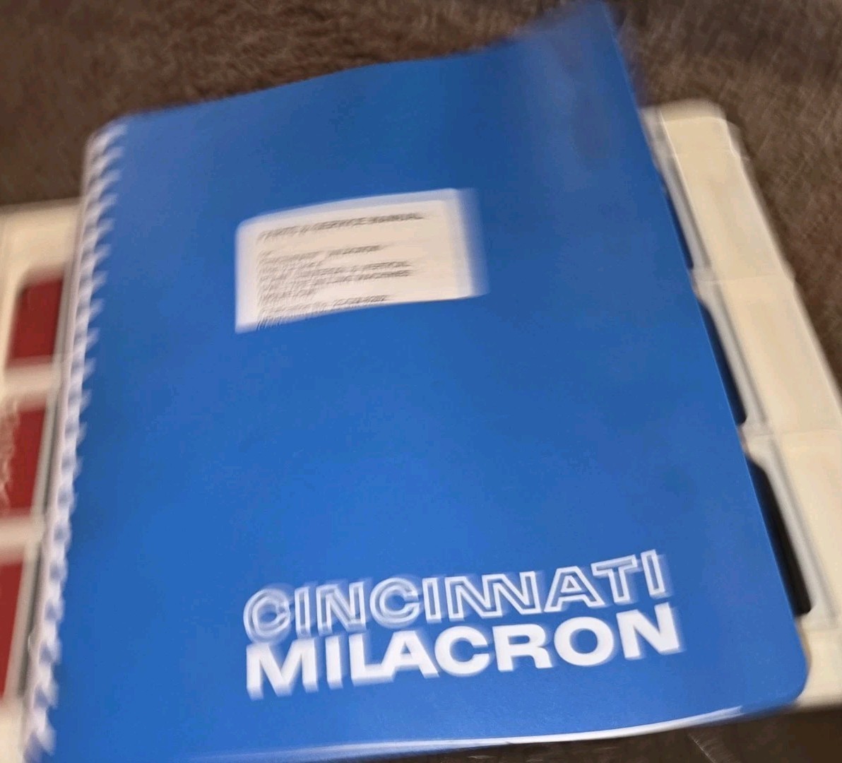 Cincinnati Milacron 2,3,4 Dial Type Model OM Milling Machine Parts Servic Manual