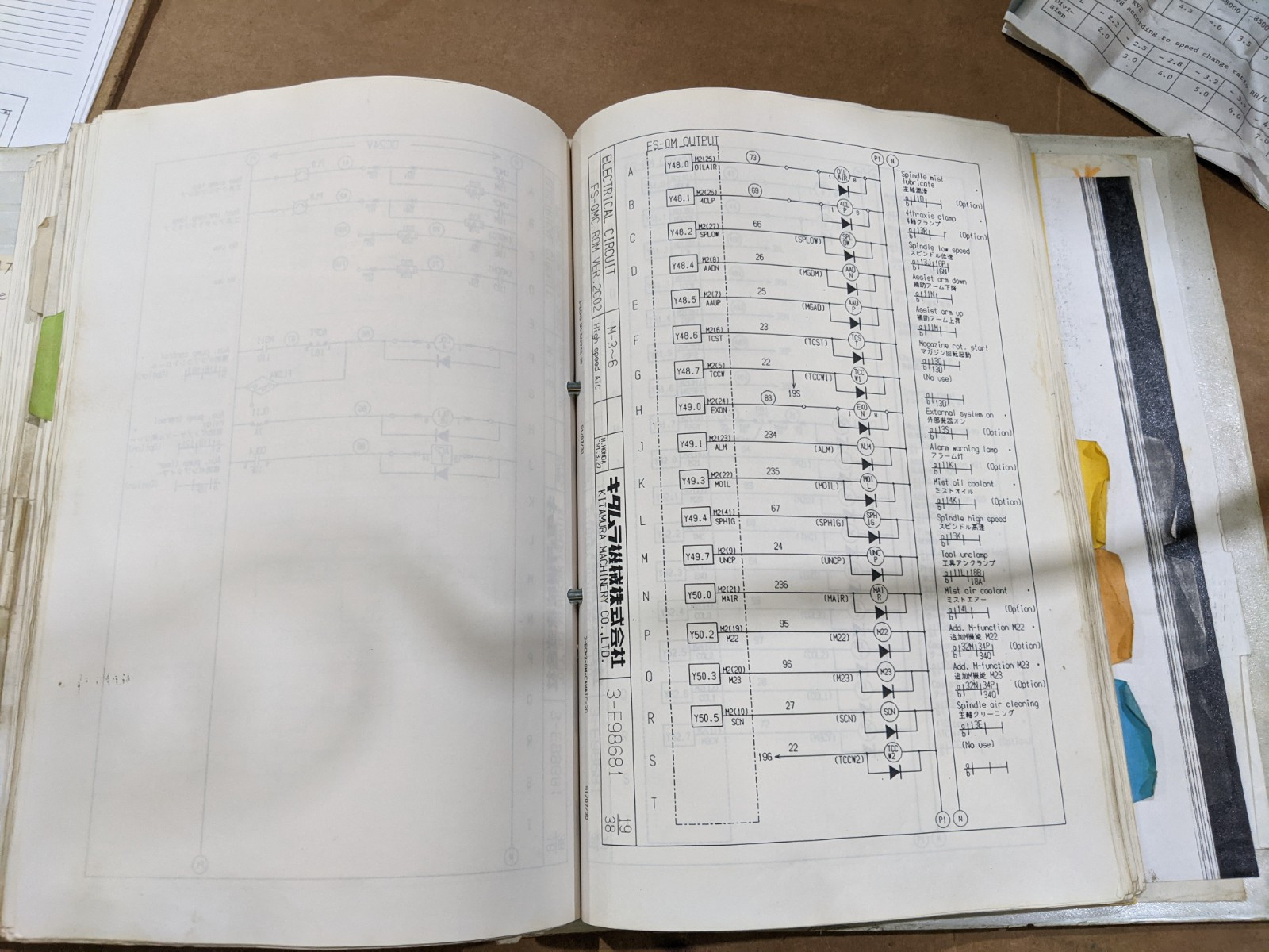 Kitamura CNC Mill Mycenter-3 Operations, Maintenance Programming Manual 1995