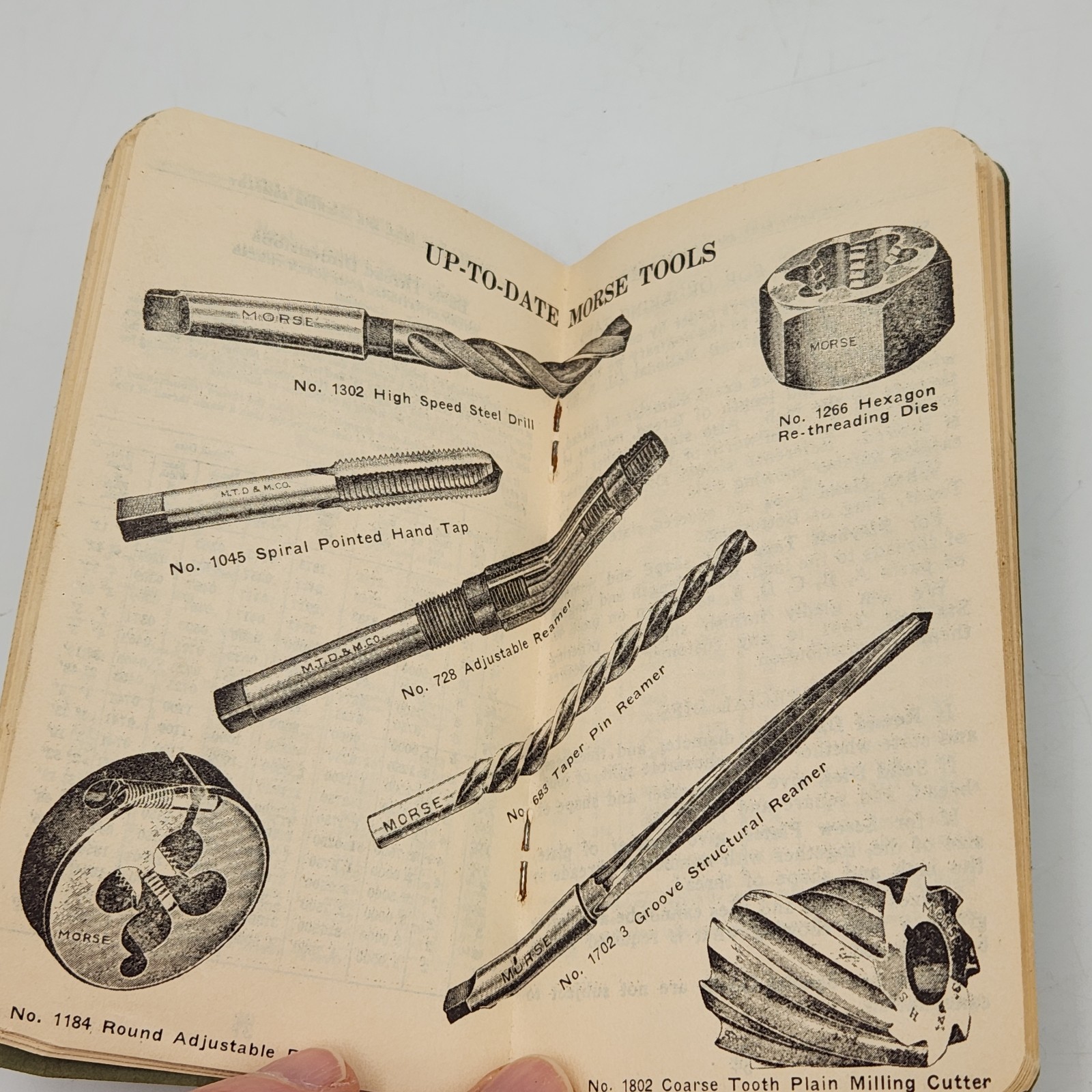1935 Morse Twist Drill Machinist Practical Guide Book Vintage Tool Pocket Manual