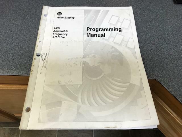 ALLEN-BRADLEY 1336 ADJUSTABLE FREQUENCY AC DRIVE PROGRAMMING MANUAL