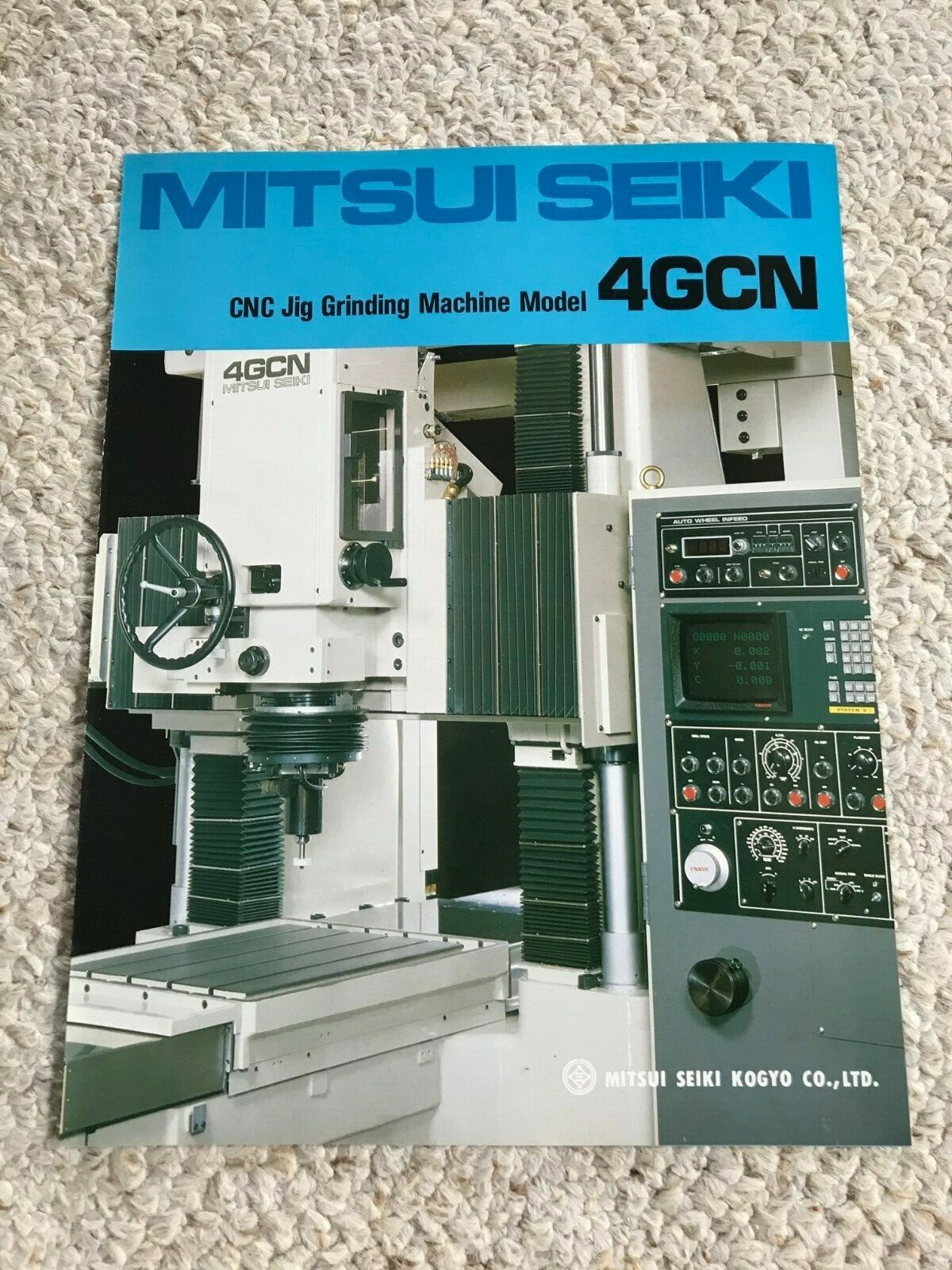 MITSUI SEIKI 4GCN CNC JIG GRINDING MACHINE SPECIFICATION