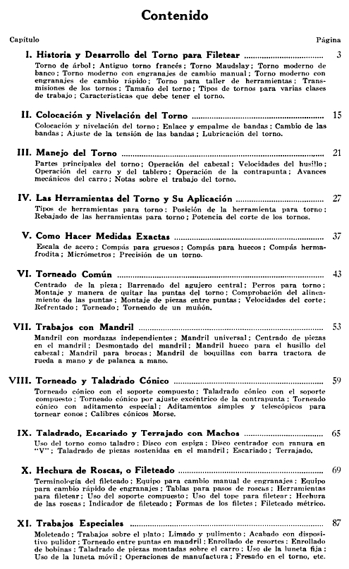 South Bend Torno De Metal Manual Del Tornero En Español 1930s-1950s 1208
