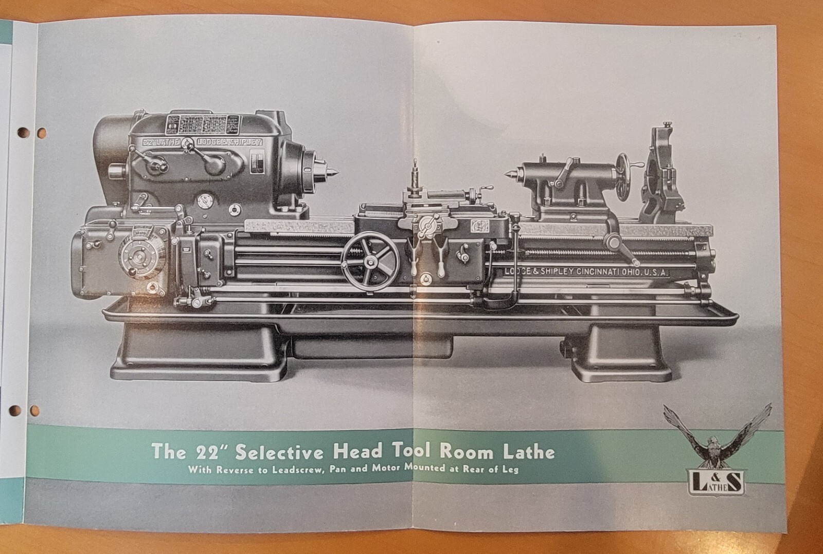 Lodge & Shipley 22″ Selective Head Tool Room Lathe Sales Catalog
