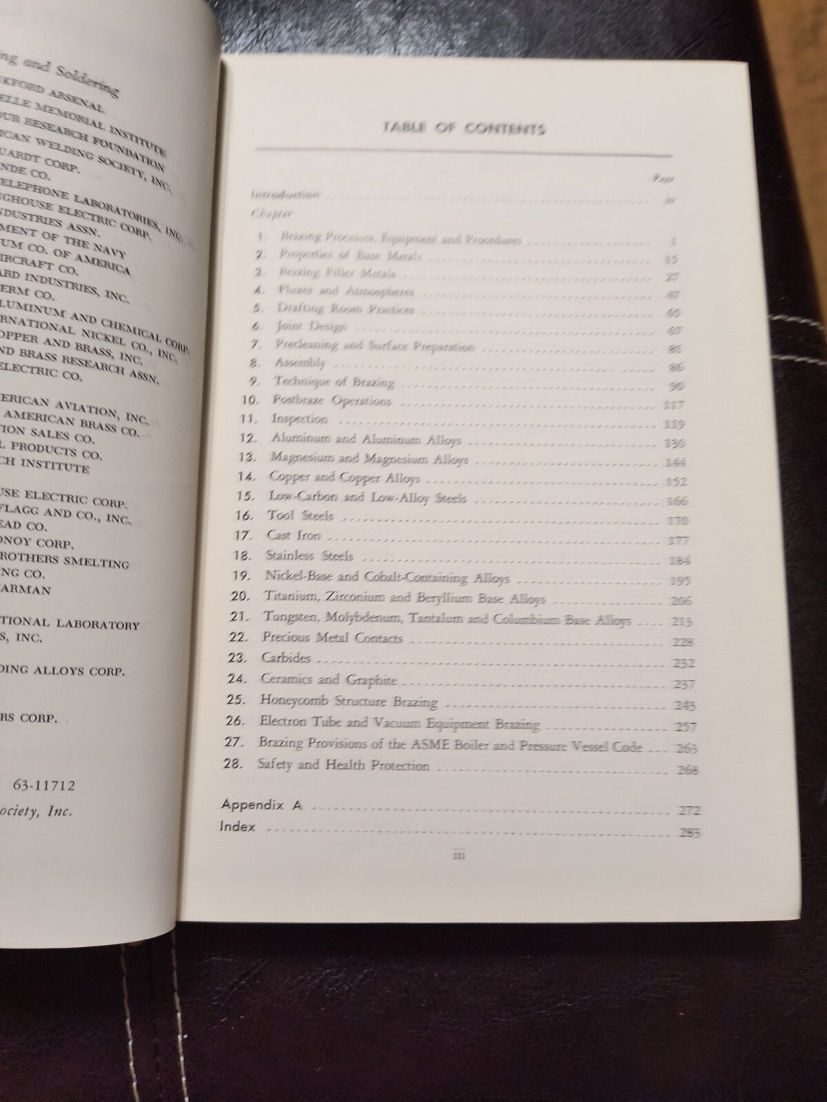 Brazing Manual – American Welding Society Inc 1963 Hardcover