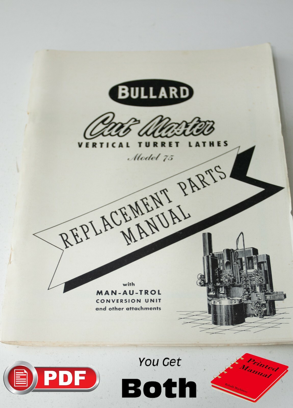 Bullard Cut Master 75 VTL Lathe Parts Manual