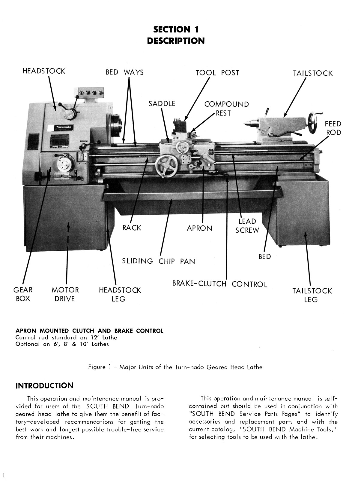 SOUTH BEND 20″ Turn-nado Geared Head Meta Lathe Operator Maintenance Manual 0671
