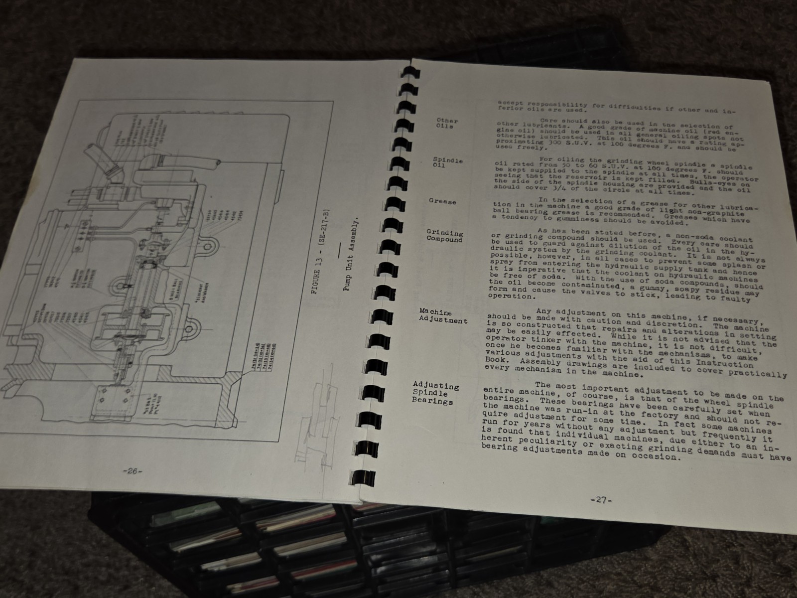 NORTON INSTRUCTION OPERATOR PART MANUAL Hydra SURFACE GRINDER 10″ Warner Swasey