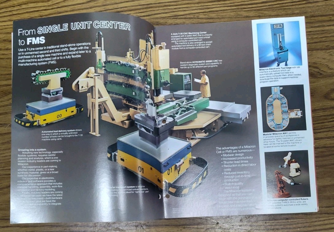 Cincinnati Co Milacron Horizontal CNC Milling Center Brochure Industrial Catalog