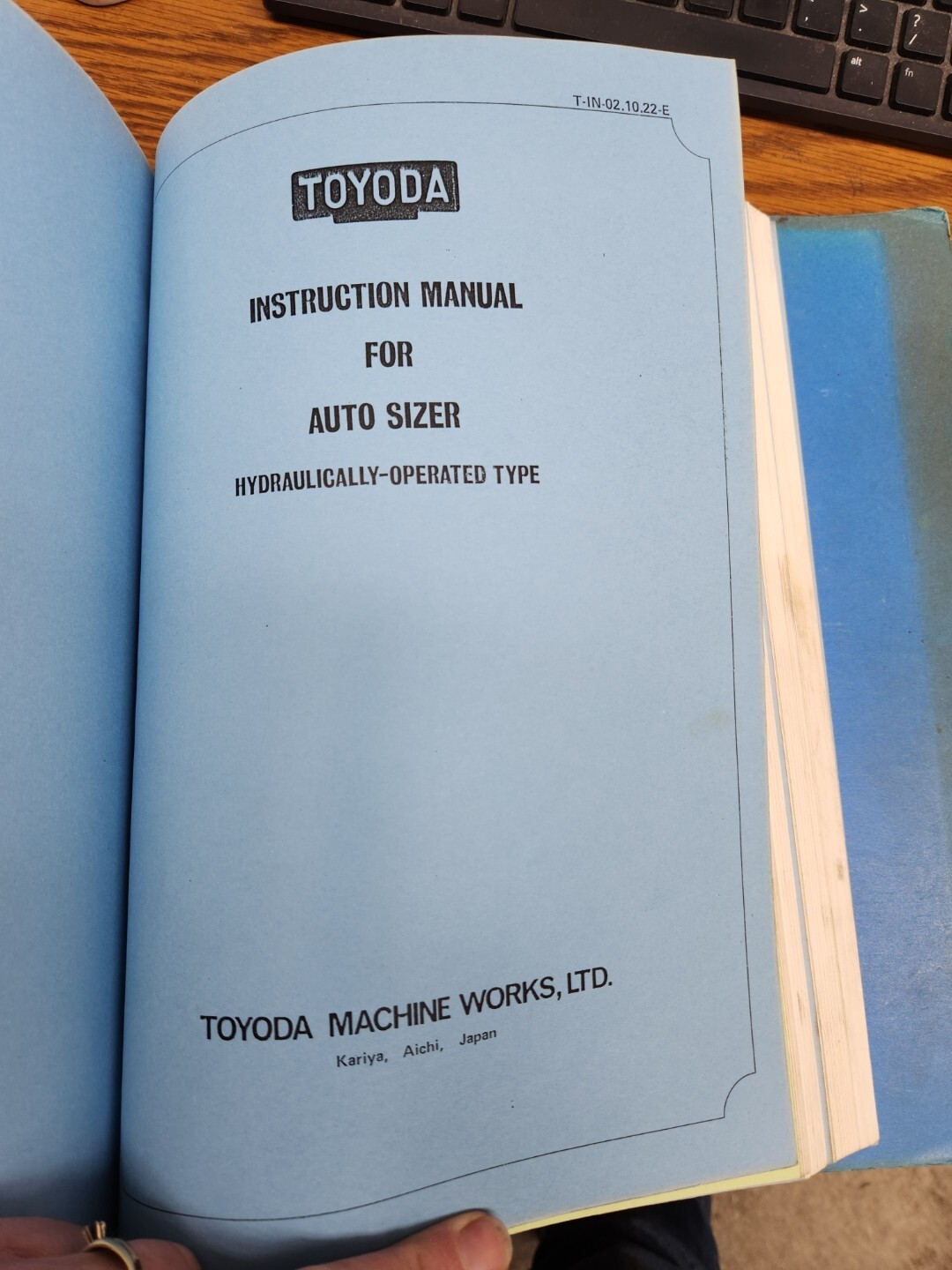 Toyoda Machine G32N Grinder Manual