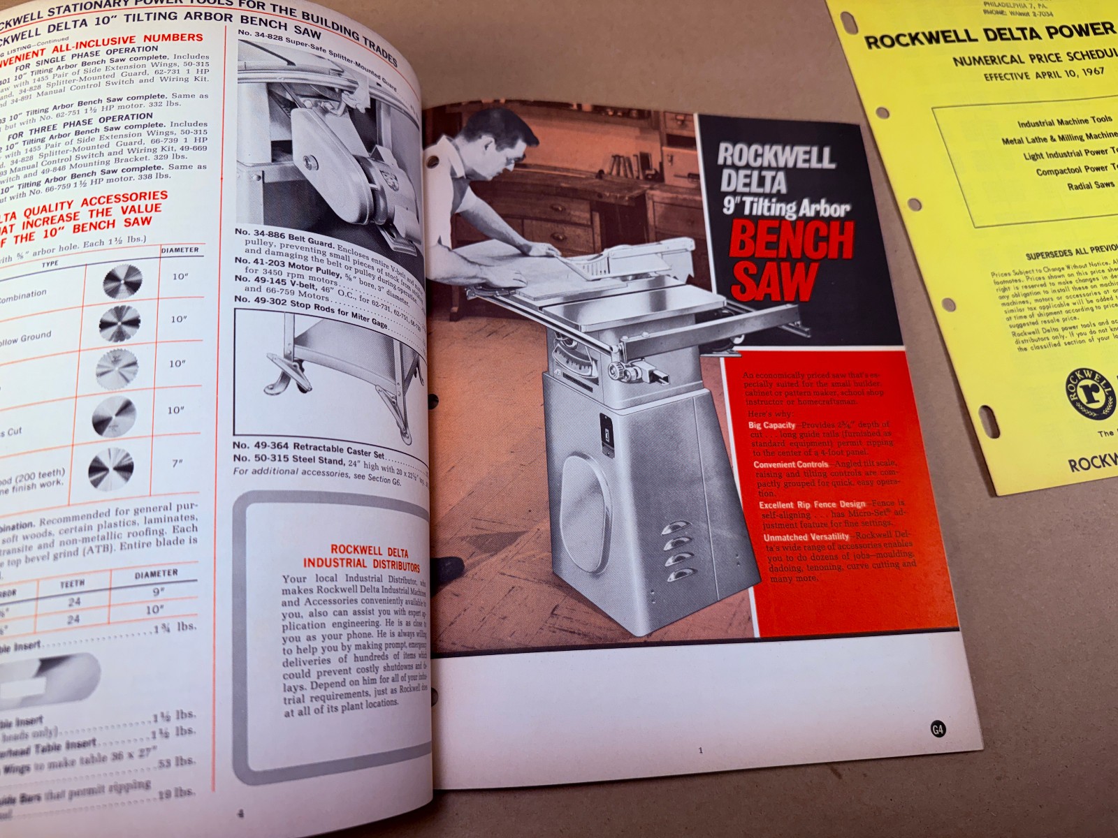 1967 ROCKWELL DELTA Stationary Power Tools Industrial Machines Catalog + Prices