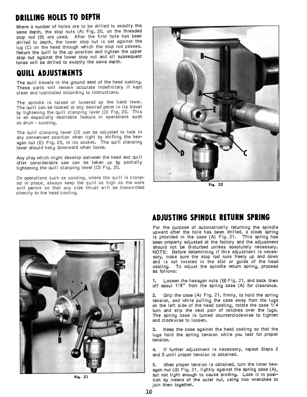 Rockwell 32″ Radial Drill 11-269, 11-274,11-280 Op & Parts List Manual #1904