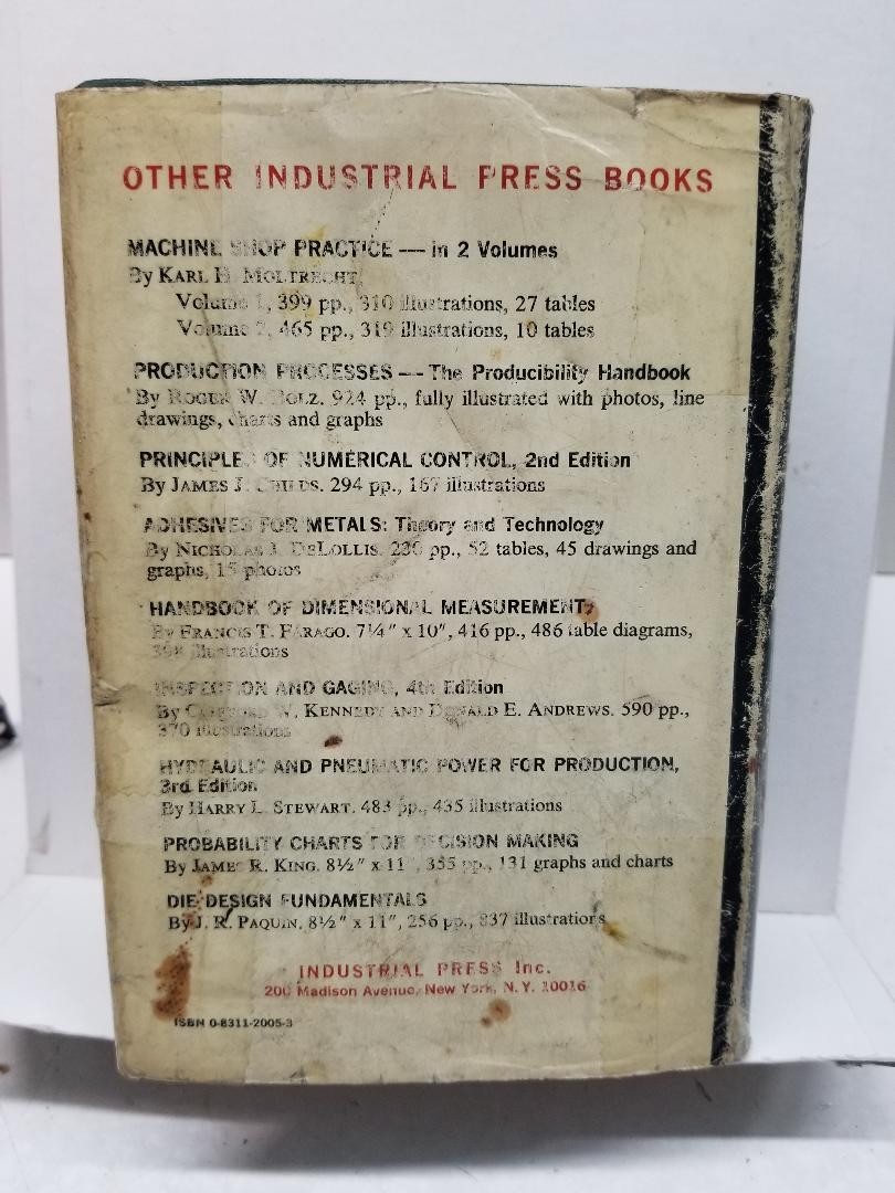 Vintage Machinery’s Handbook 19th Edition-Third Printing 1972
