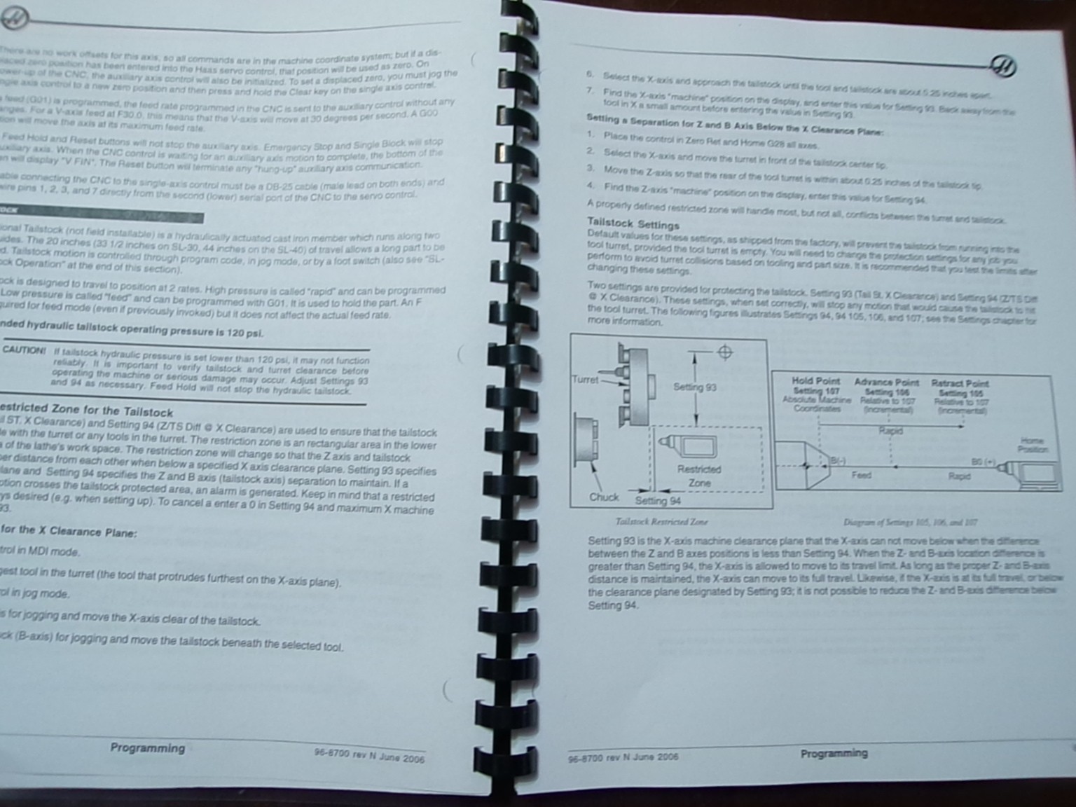 Haas CNC Lathe Operator’s Manual June 2006