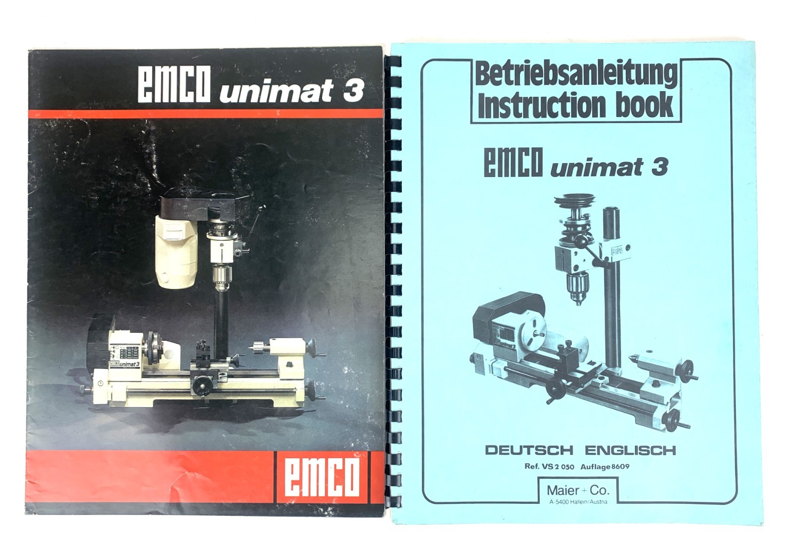 Emco Unimat 3, and Betriebsanleitung Instruction Book
