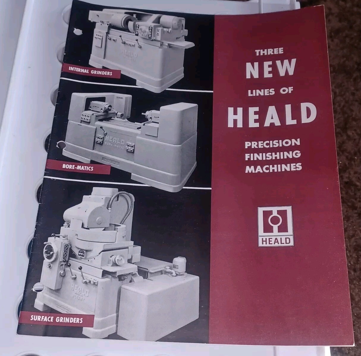 HEALD COMPANY Catalog 3 NEW MODELS BORE MATIC PRECISION FINISHING MACHINES TOOLS