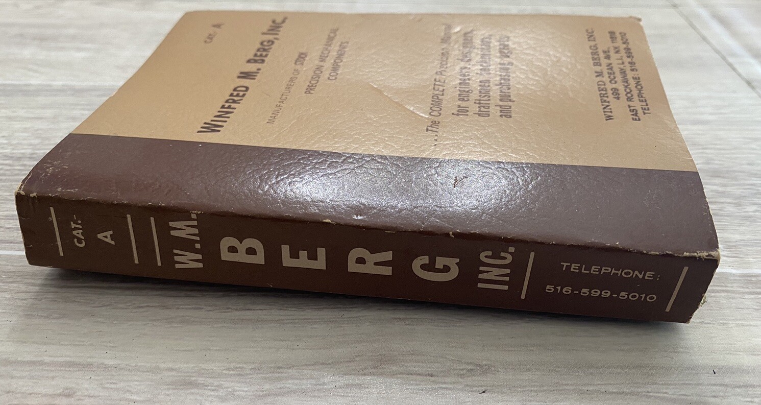Winfred M. Berg Inc Catalog 1972 Precision Mechanical Components Machining Tools